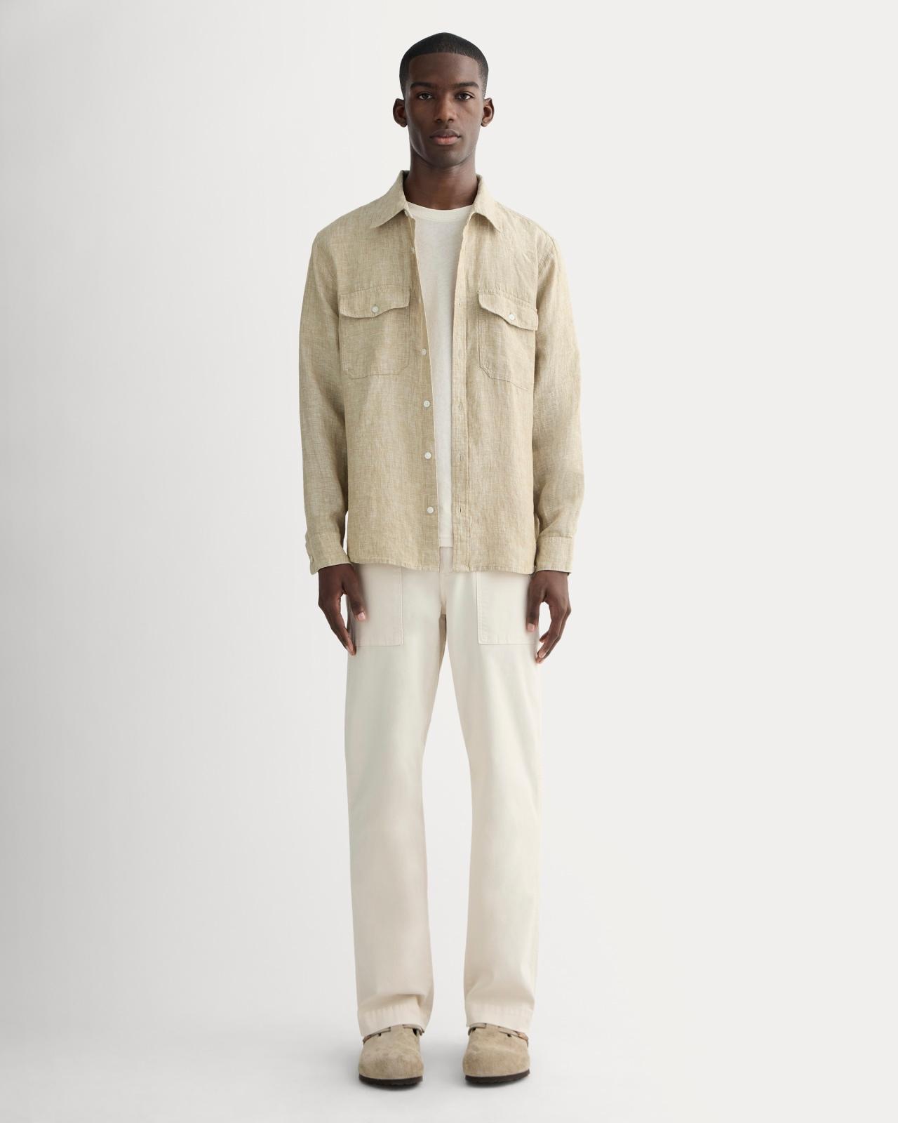 Mens Linen Utility Shirt by Everlane Product Image