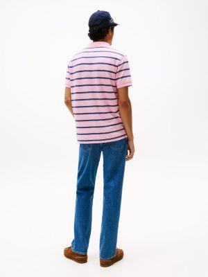 Regular Fit Stripe Wicking Polo Product Image