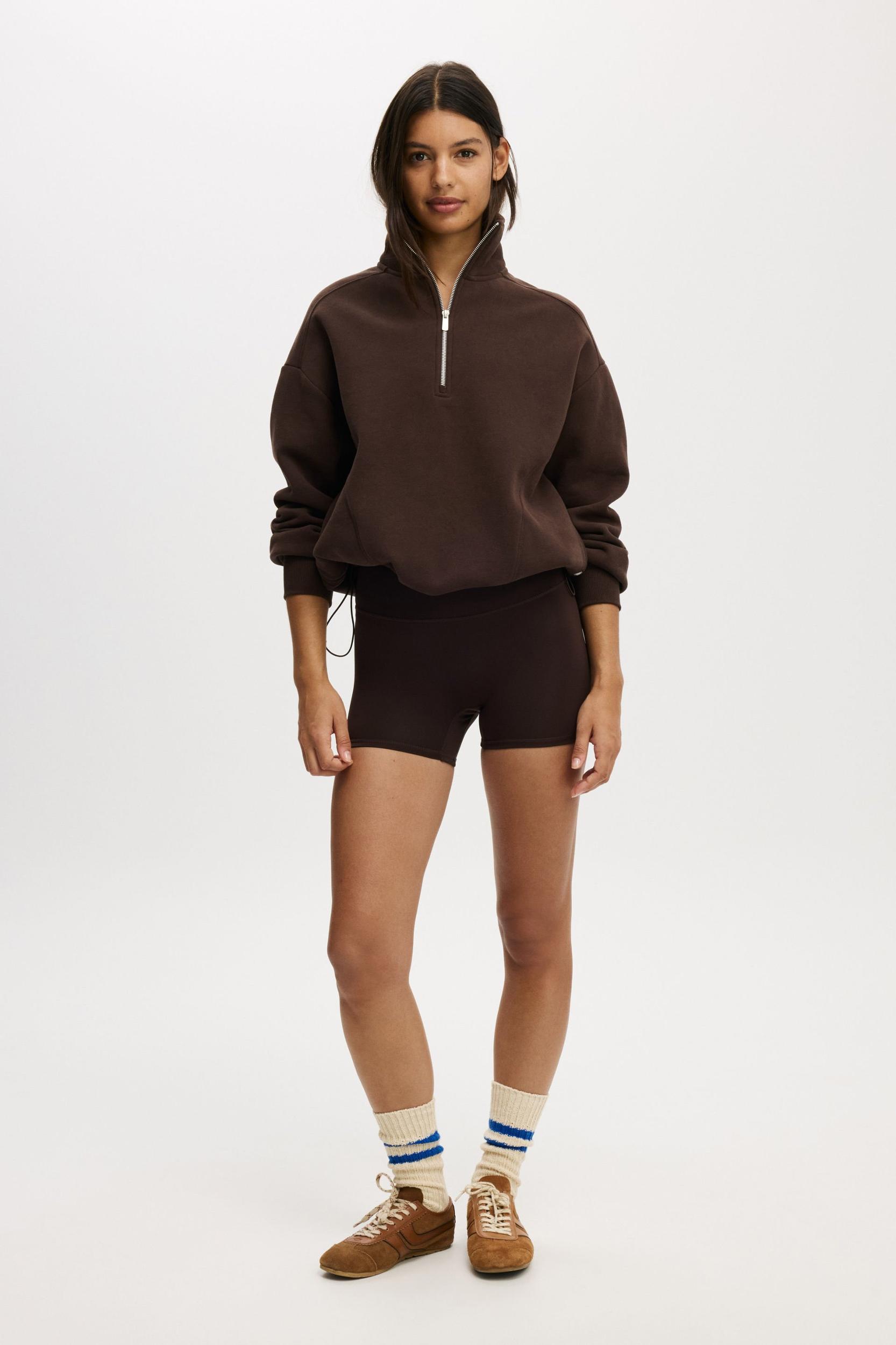 Plush Half Zip Sweatshirt Product Image