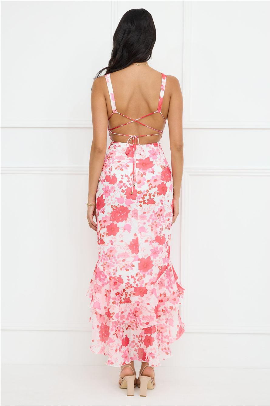 Wild In Wonder Maxi Dress Pink Product Image