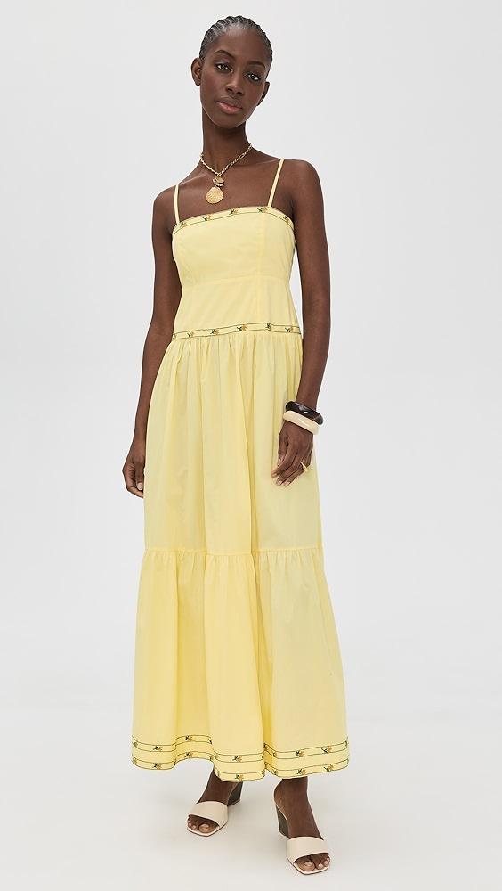 Summer State Halter Maxi Dress Yellow Product Image