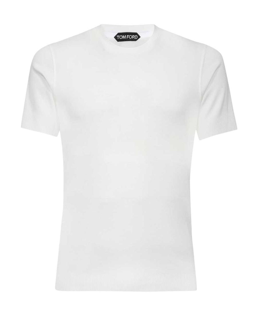 TOM FORD Stretch Cotton & Modal Jersey T-shirt In White Product Image