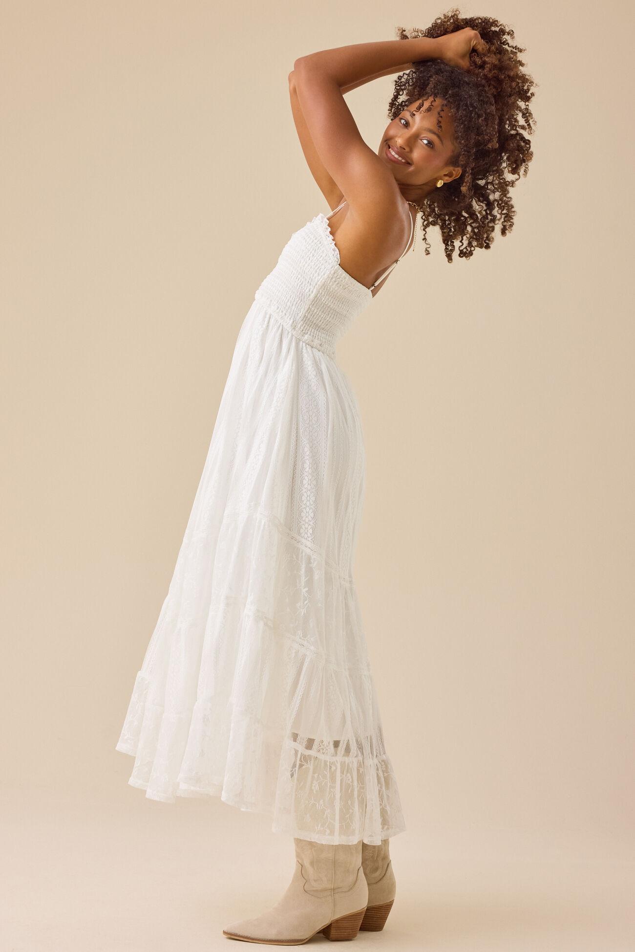 Tami Lace Tiered Maxi Dress Product Image