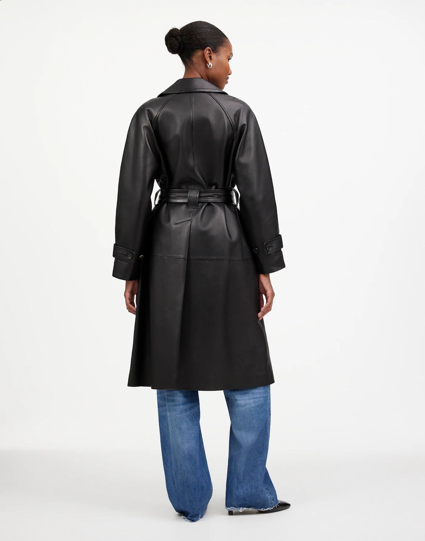 The Signature Trench Coat in Leather Product Image