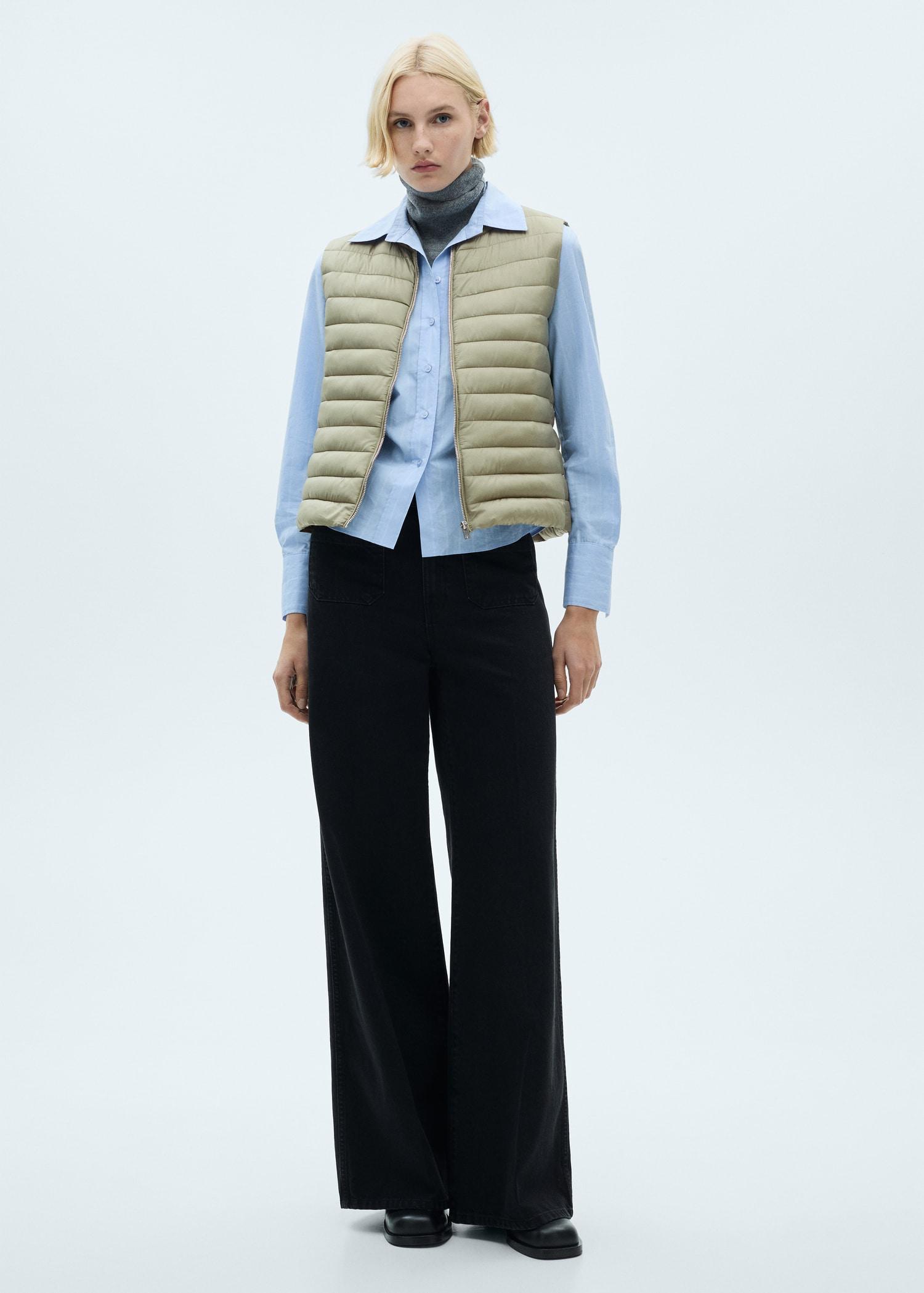 Quilted gilet - Women | MANGO USA Product Image