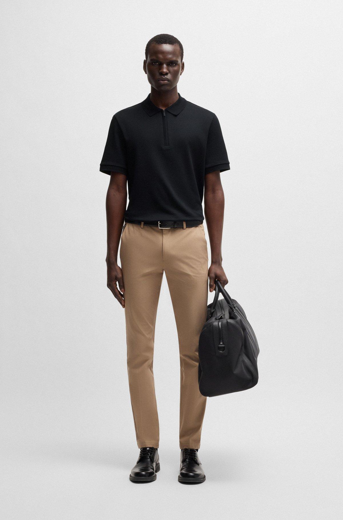 Polo shirt with seersucker structure Product Image