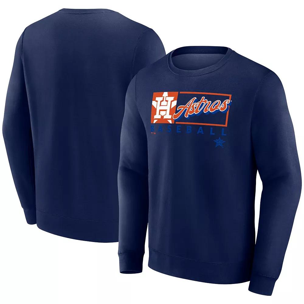 Men's Fanatics Black Miami Marlins Focus Fleece Pullover Sweatshirt,  Product Image