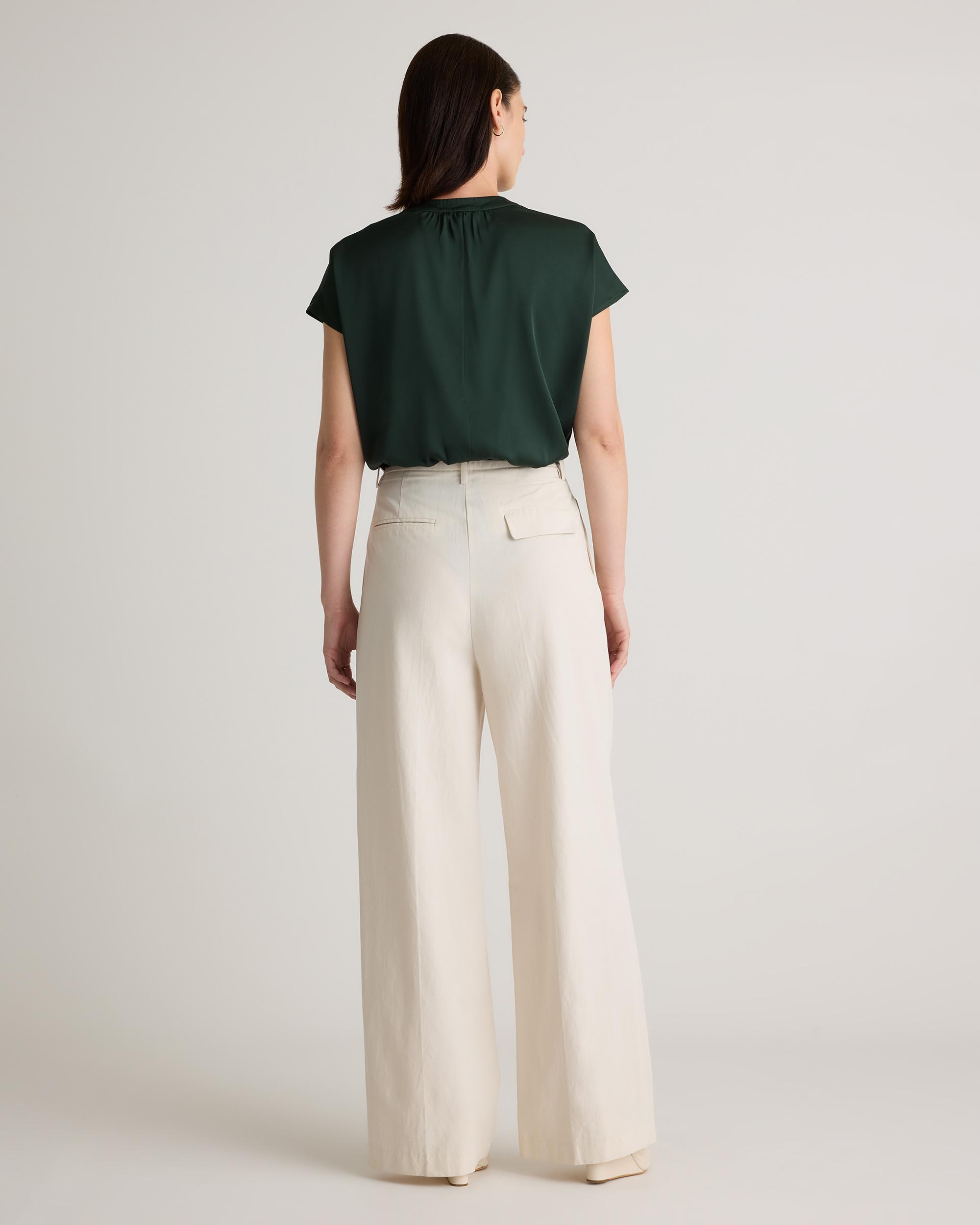 Quince | Women's Washable Stretch Silk Dolman Sleeve Blouse Size XL, Mulberry Silk Product Image