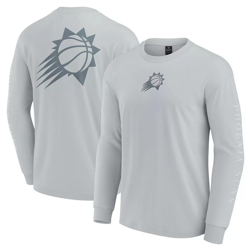 Men's Fanatics Gray Phoenix Suns Elements Strive Long Sleeve T-Shirt,  Product Image