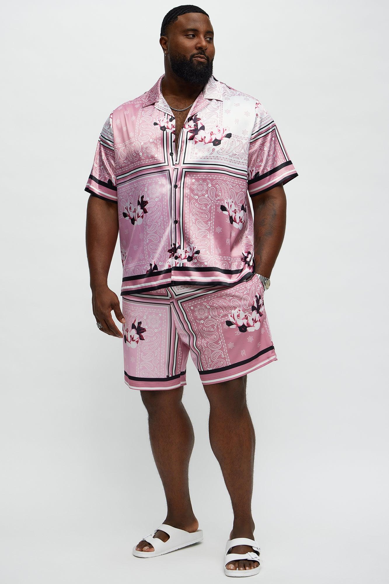 Paisley Drift Swim Classic Trunk - Pink/combo Product Image