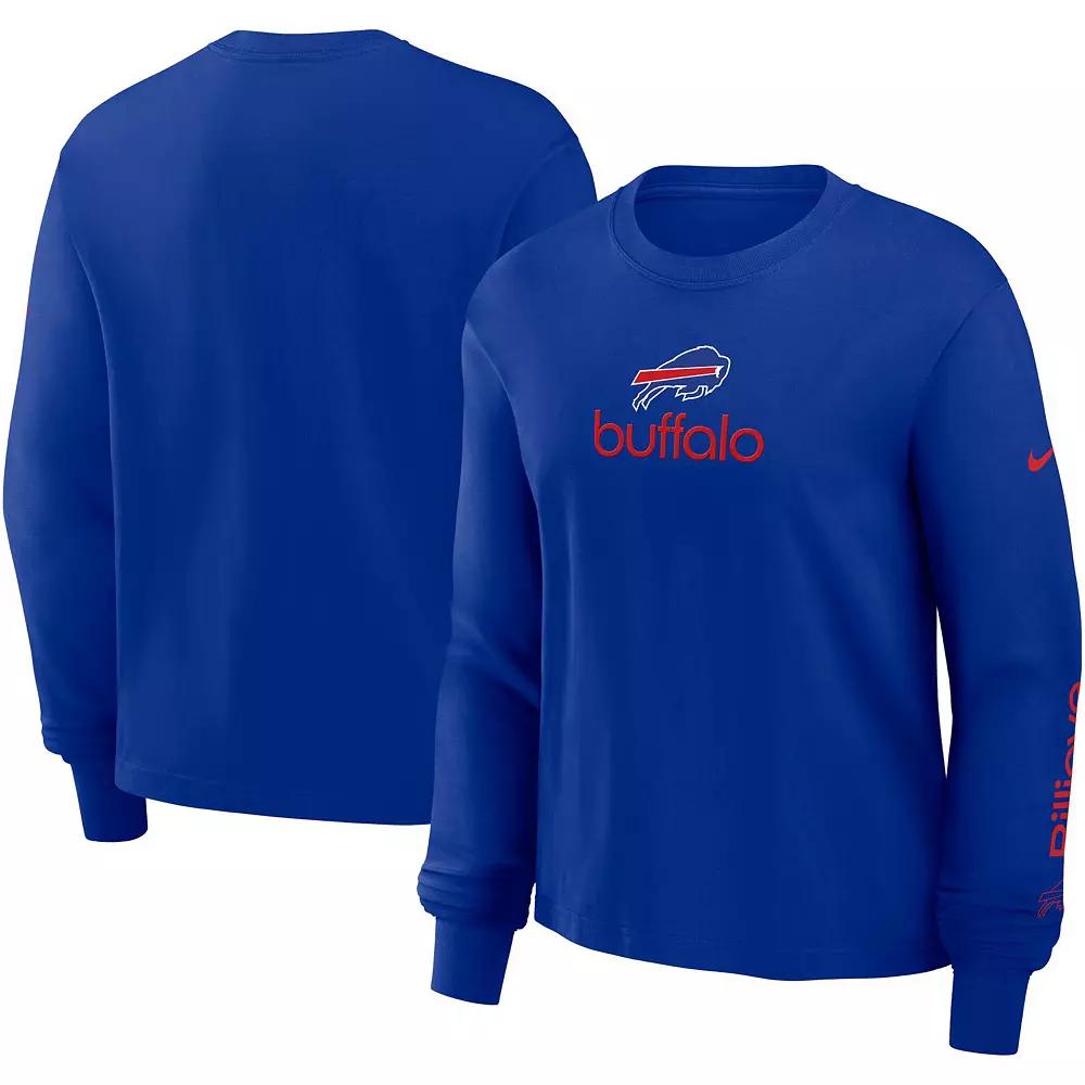 Buffalo Bills Boxy Nike Womens NFL Long-Sleeve T-Shirt | 01N24DA81-2QV Product Image