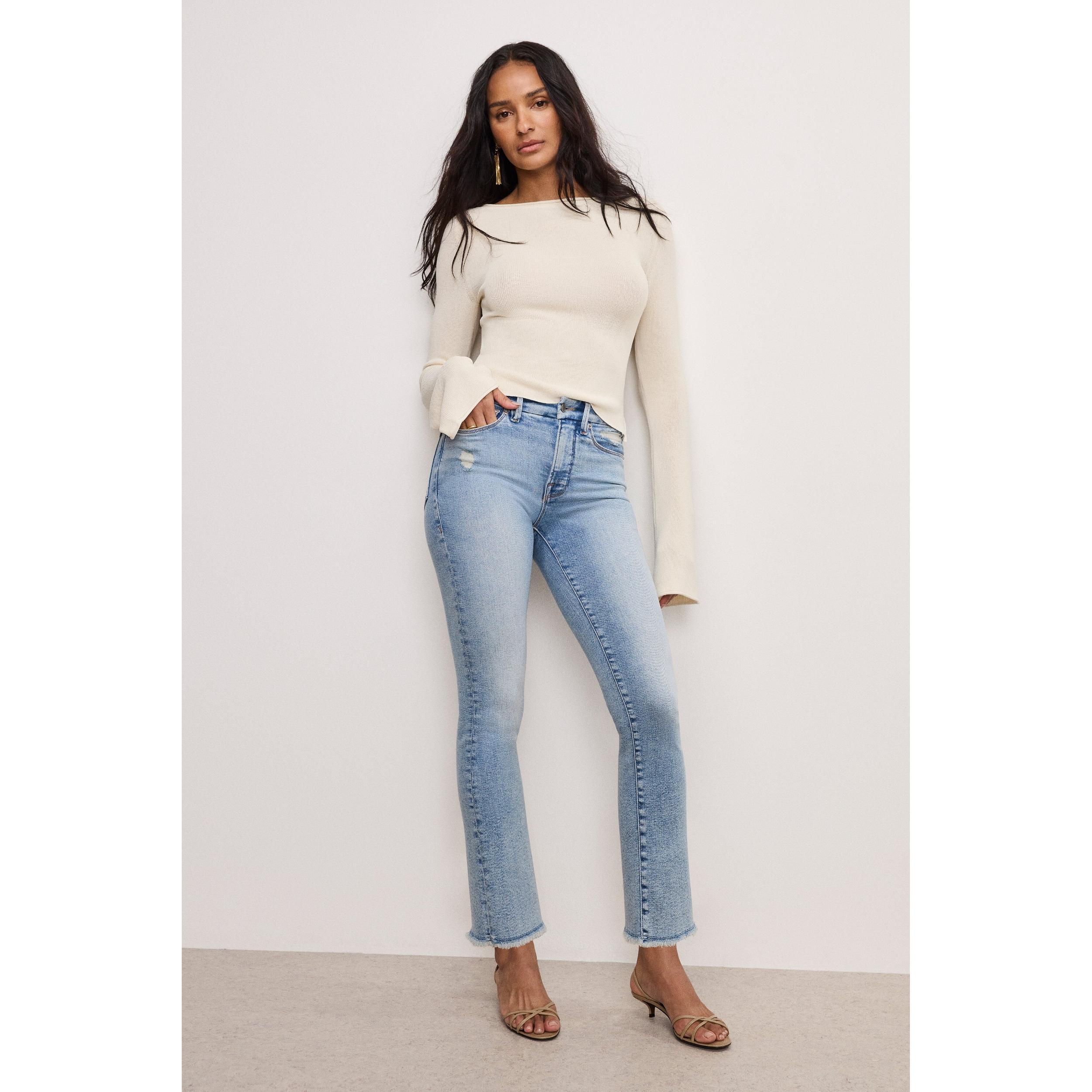 Womens Good Legs Straight Jeans | Extra Stretch, Flat Tummy Tech, Gap-Proof Waistband High Waisted Skinny Jeans | Indigo, 4 Siz Product Image