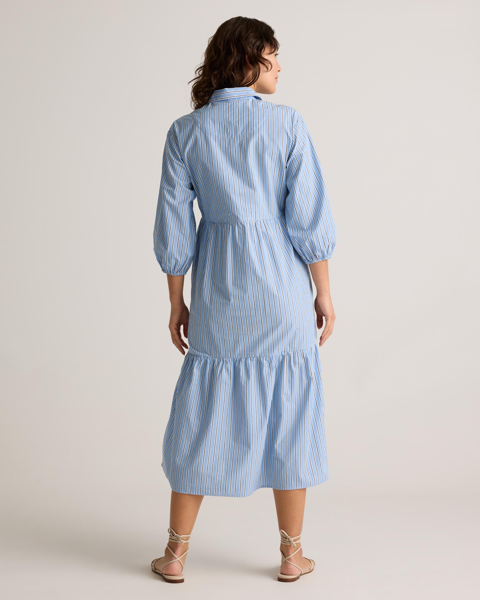 Quince | Women's Poplin Midi Tunic Dress Organic Cotton Product Image