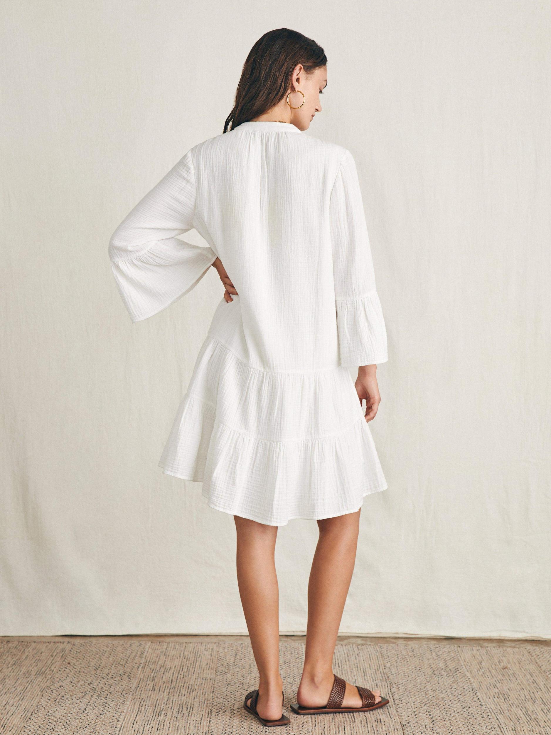 Dune Cotton Gauze Kasey Dress - White Female Product Image