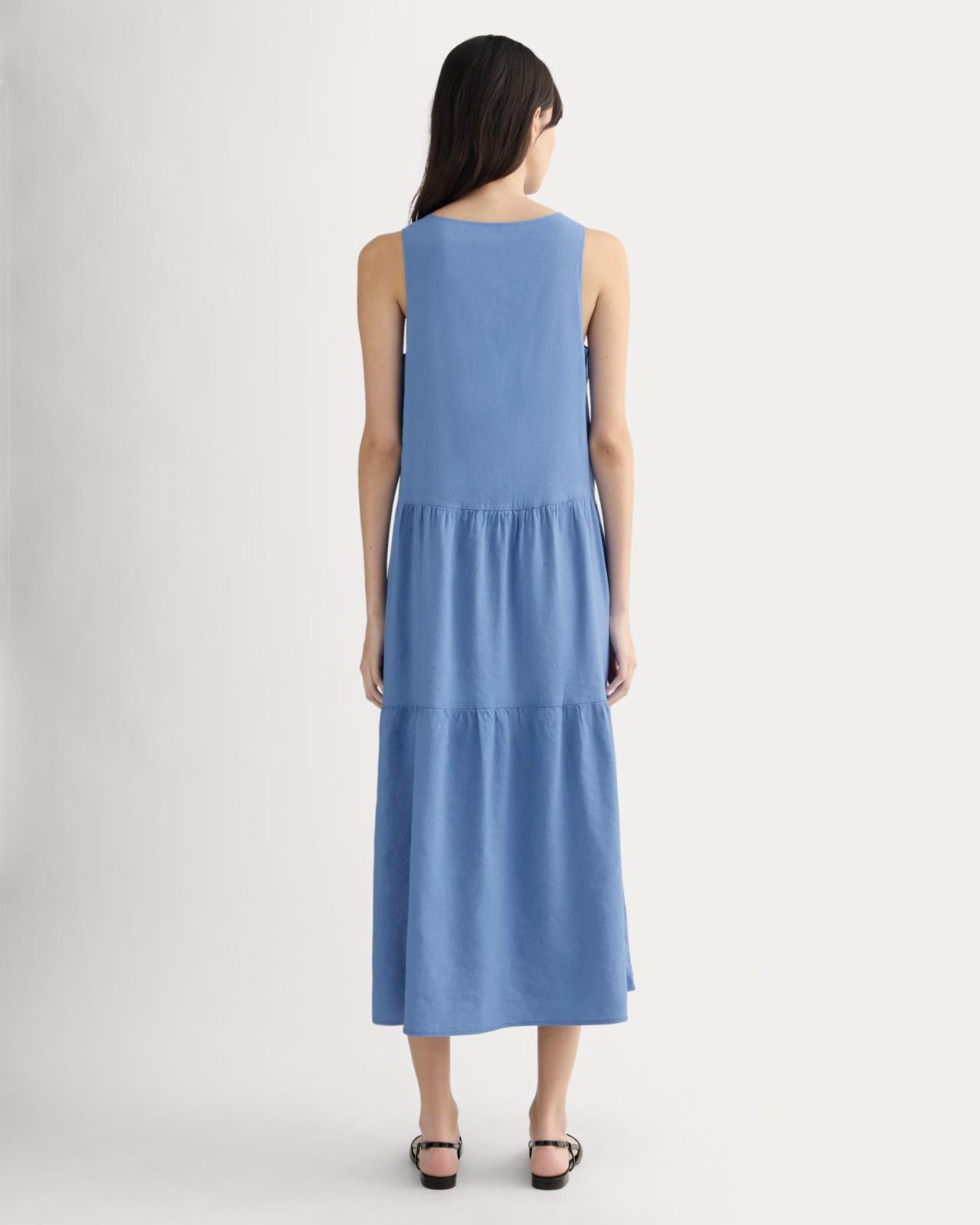 Womens Tiered Dress in Stretch Linen by Everlane Product Image