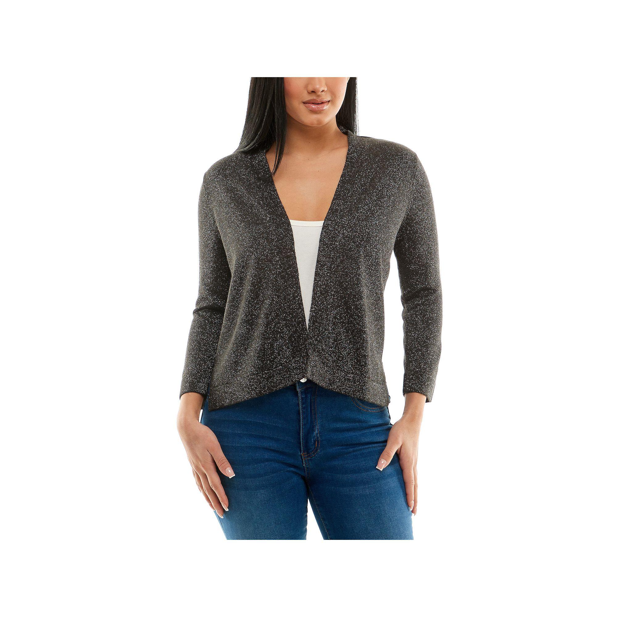 Women's Nina Leonard Ribbed Bolero,  Product Image
