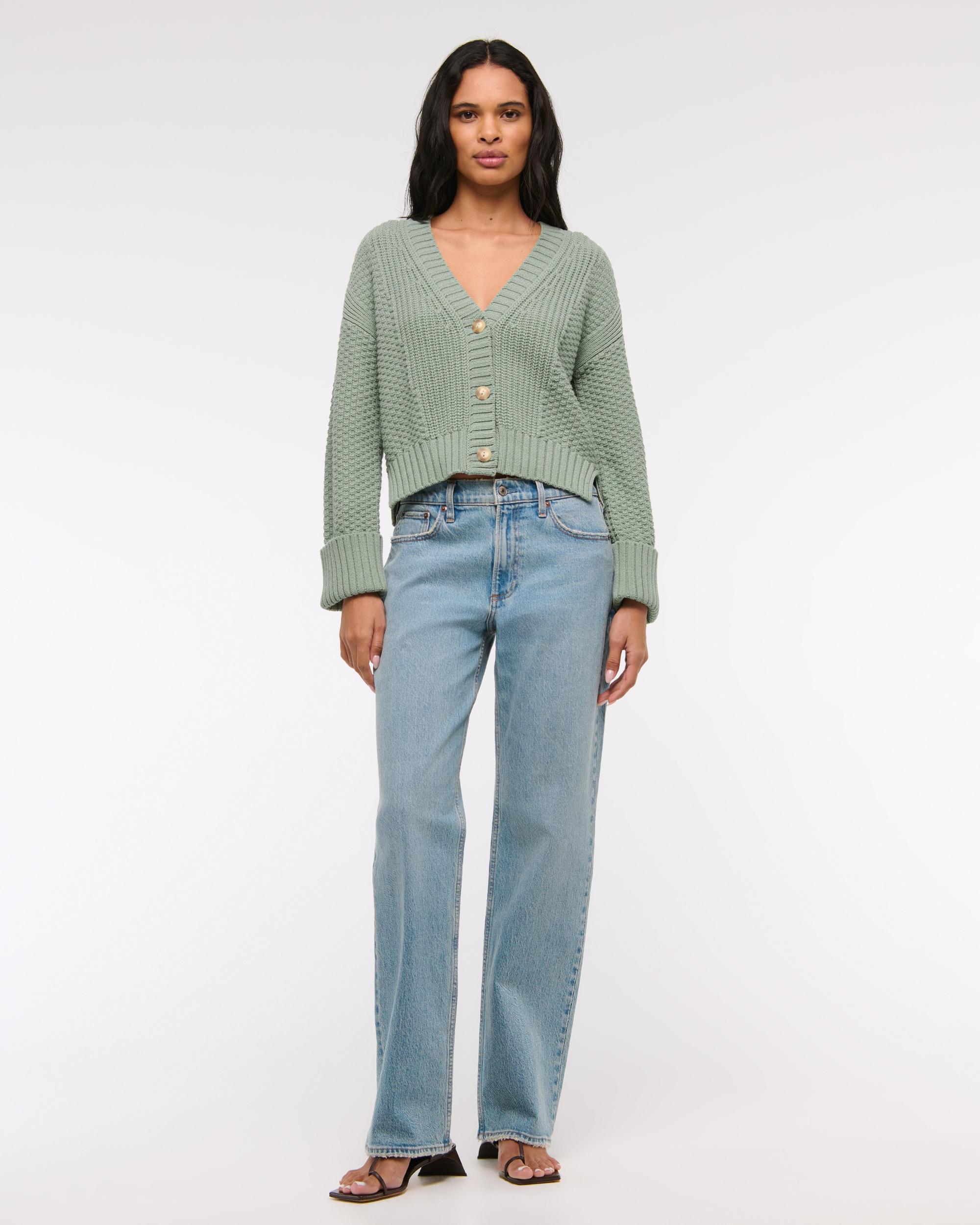 The A&F Cameron Seed Stitch Cardigan Product Image