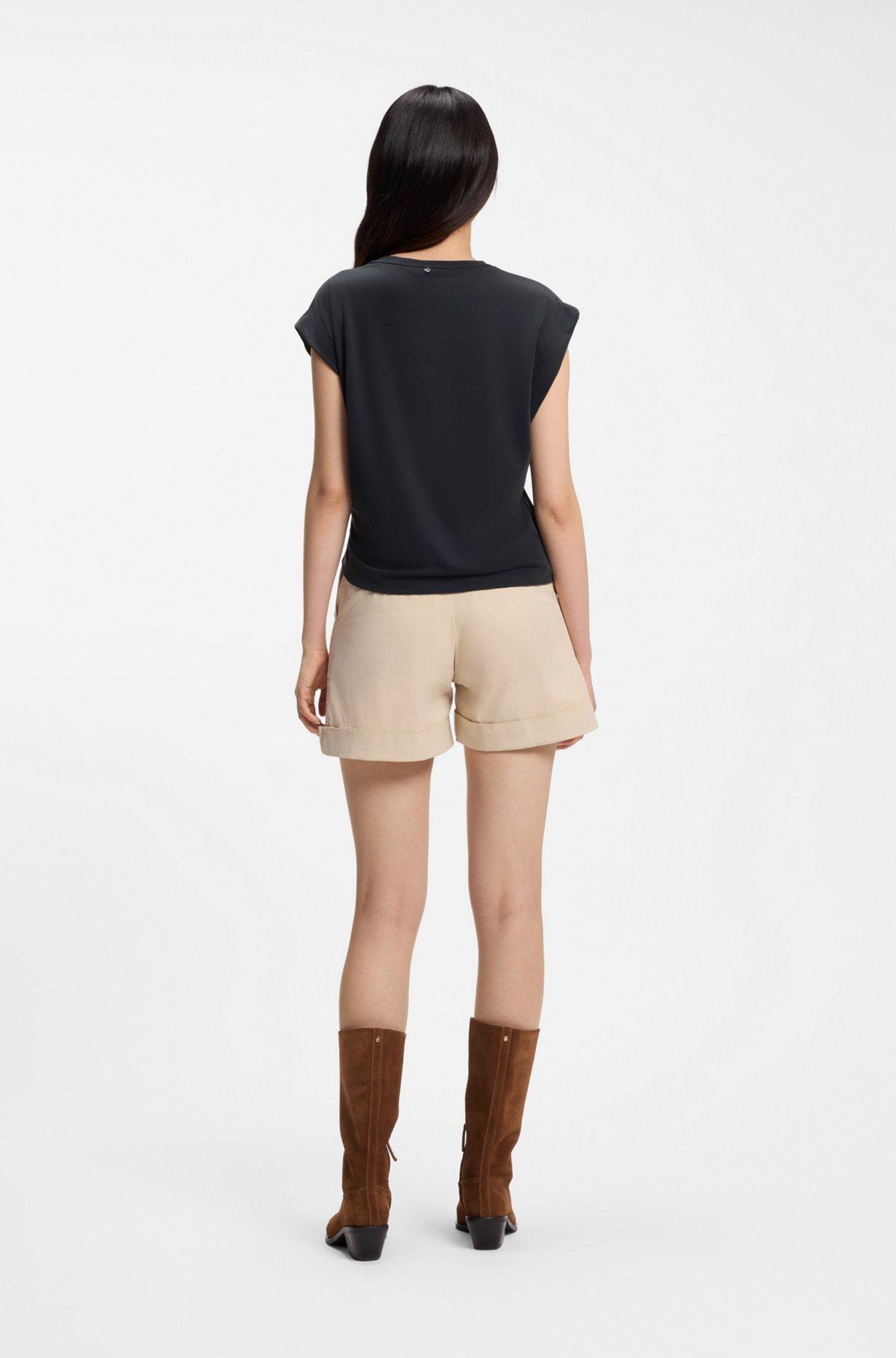 Jersey T-shirt with side twist detail Product Image