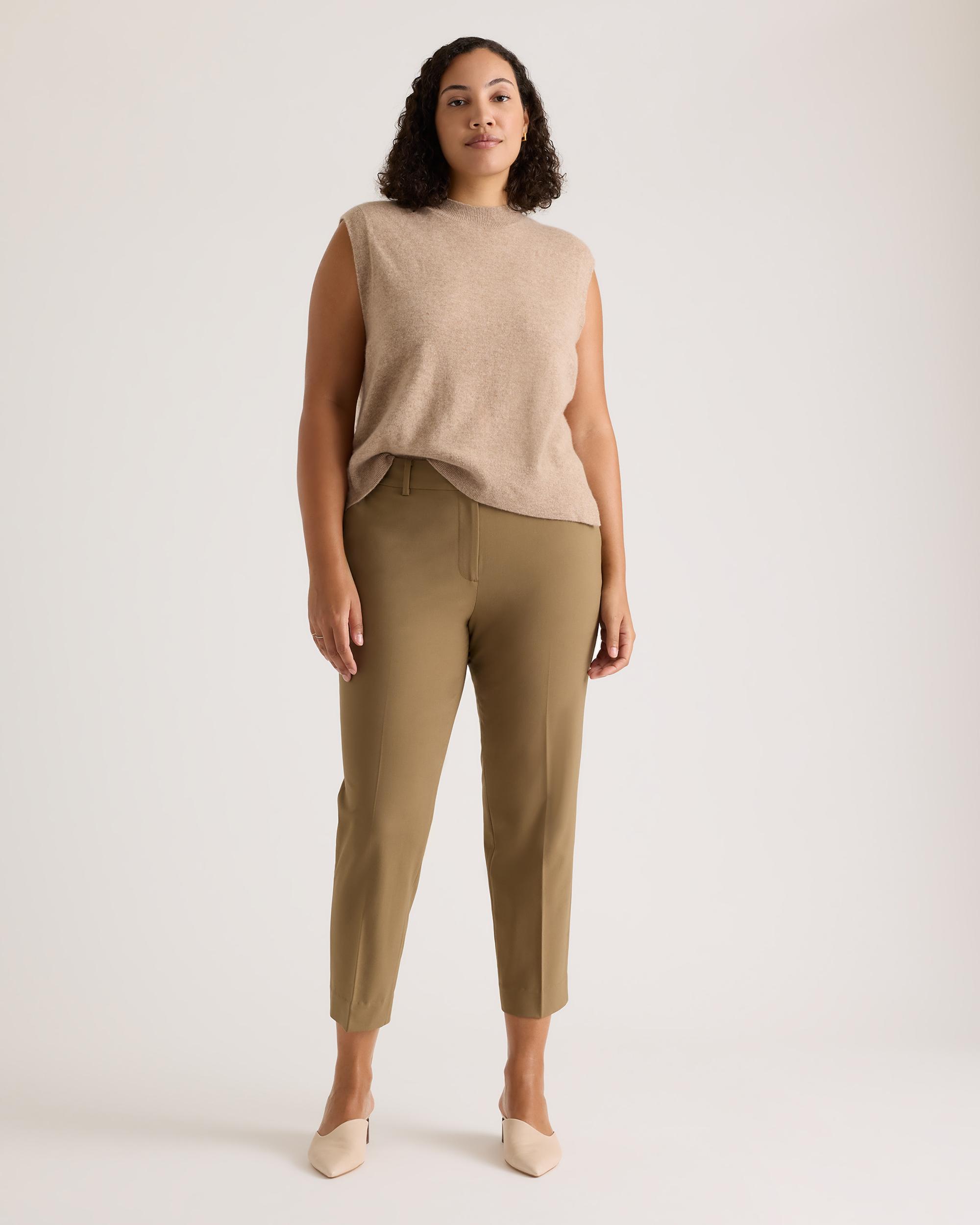 Quince | Women's Italian Wool Slim Leg Ankle Pants Product Image