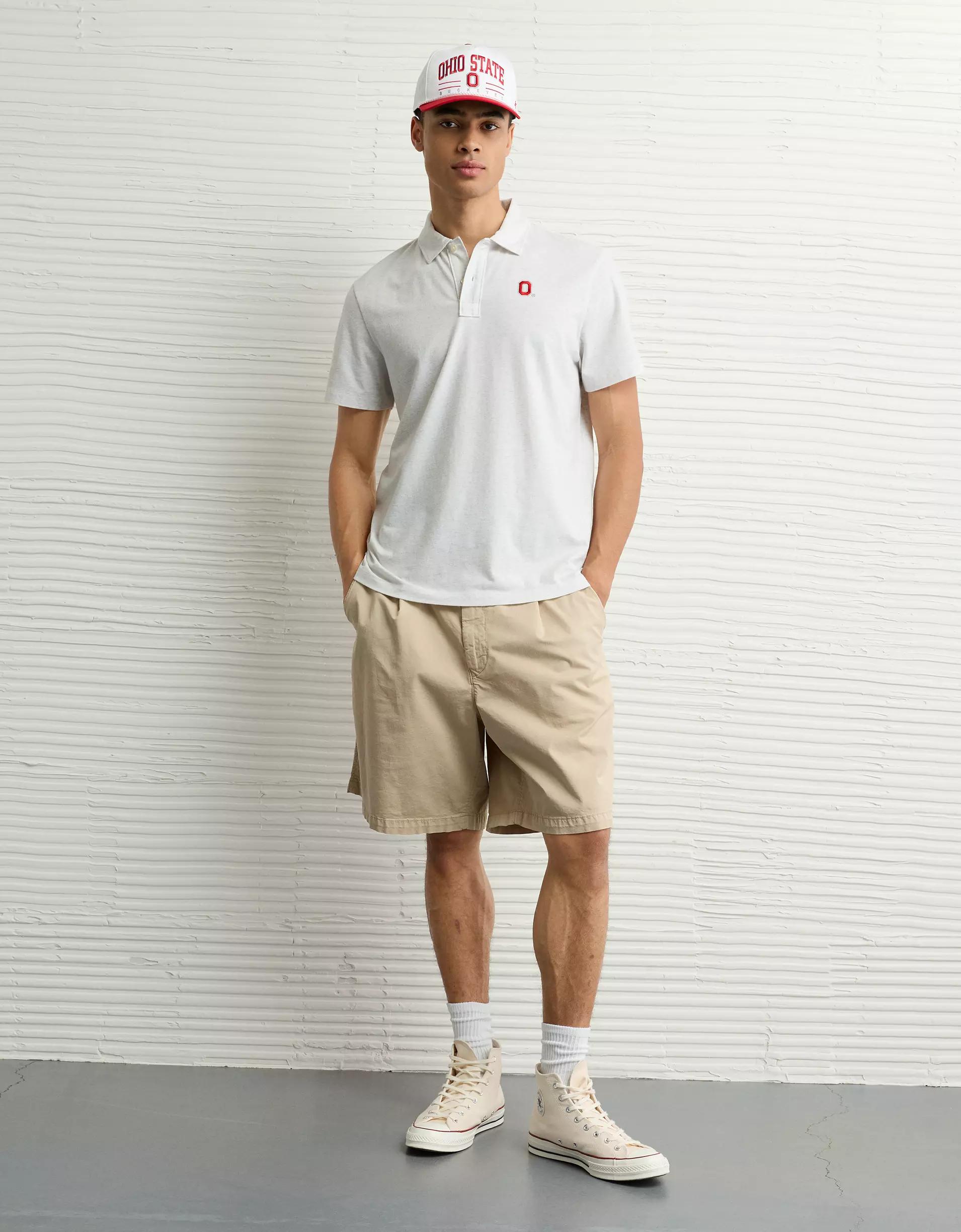 AE 24/7 Ohio State Buckeyes Graphic Club Polo Shirt Product Image