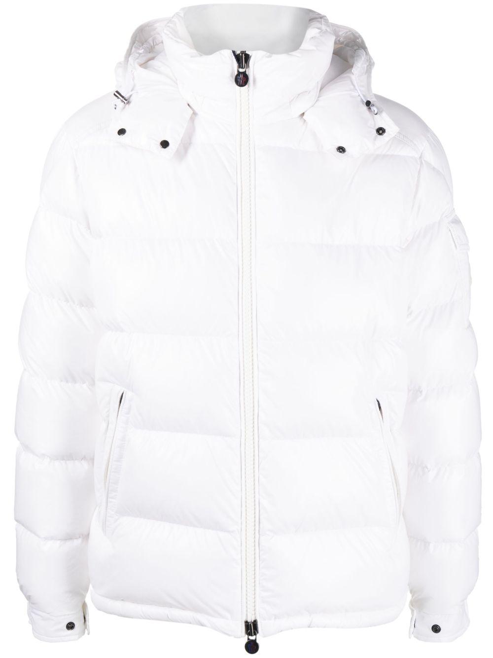 MONCLER Maya Hooded Puffer Jacket In White Product Image
