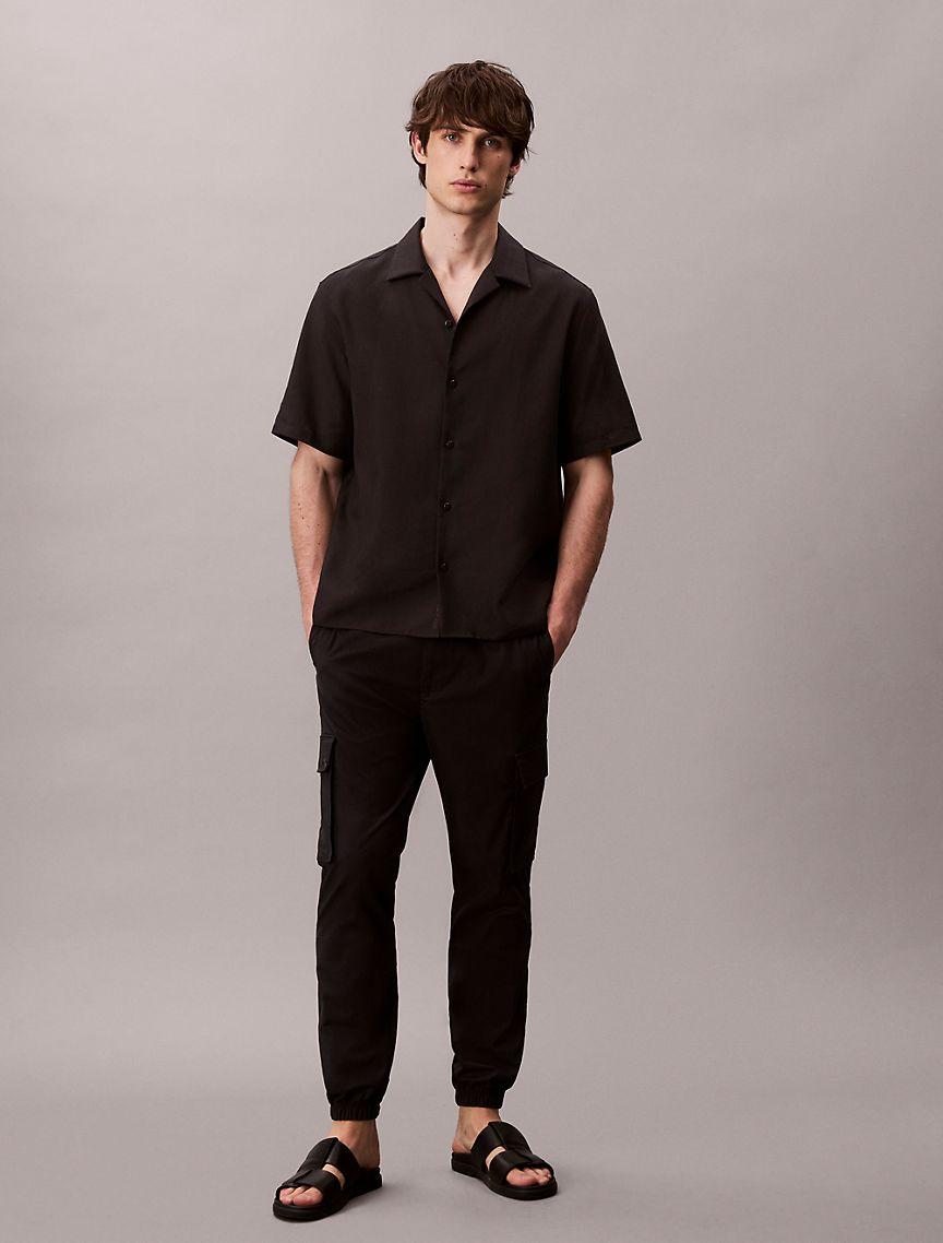 Cotton Blend Skinny Cargo Ripstop Pants Product Image