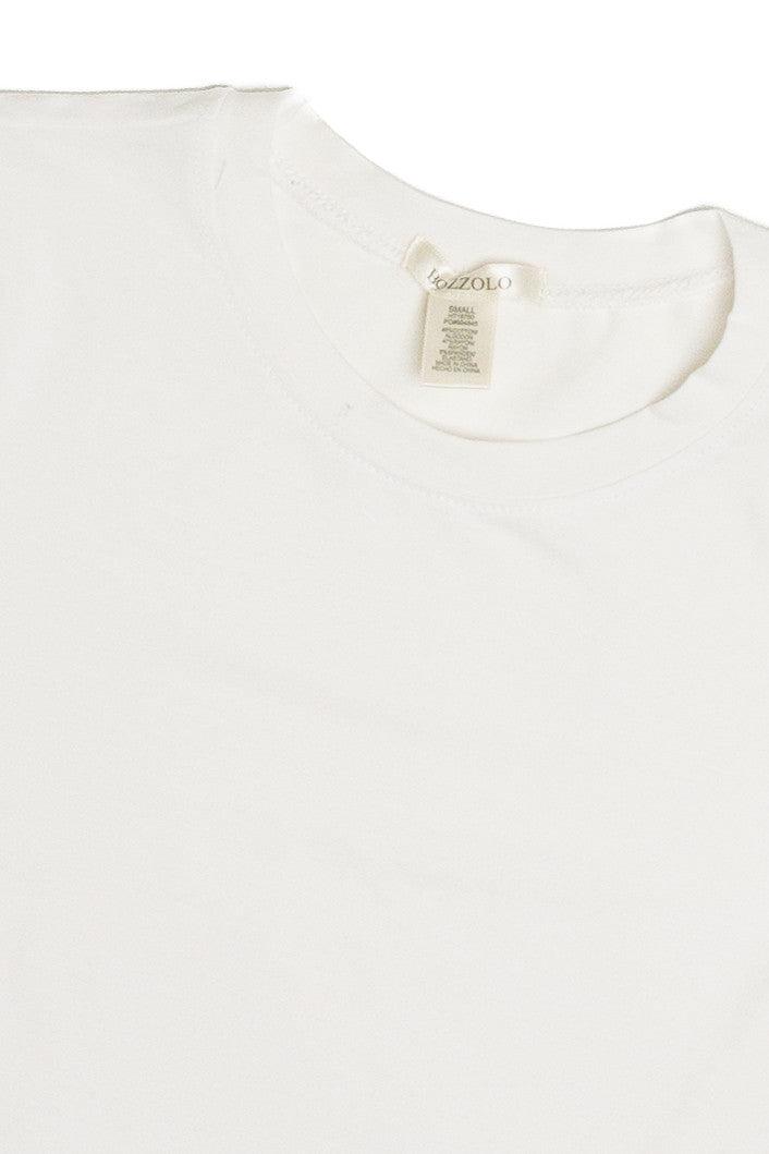 White Short Sleeve Super Crop Tee Product Image
