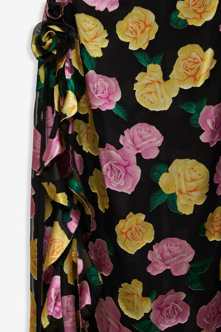 Madison Strapless Maxi Dress — Black Product Image