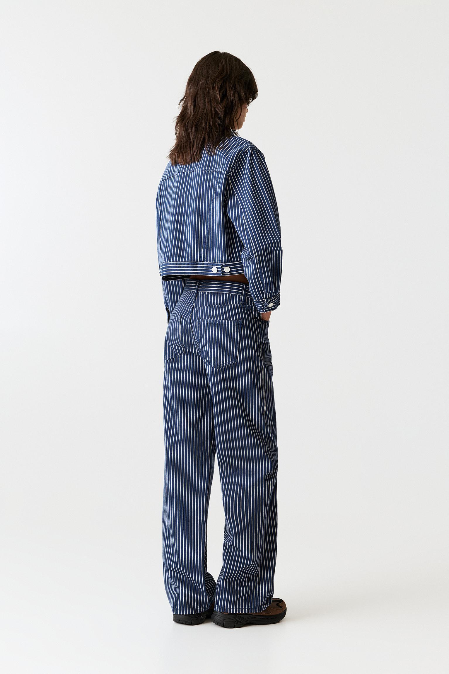 Striped baggy jeans Product Image
