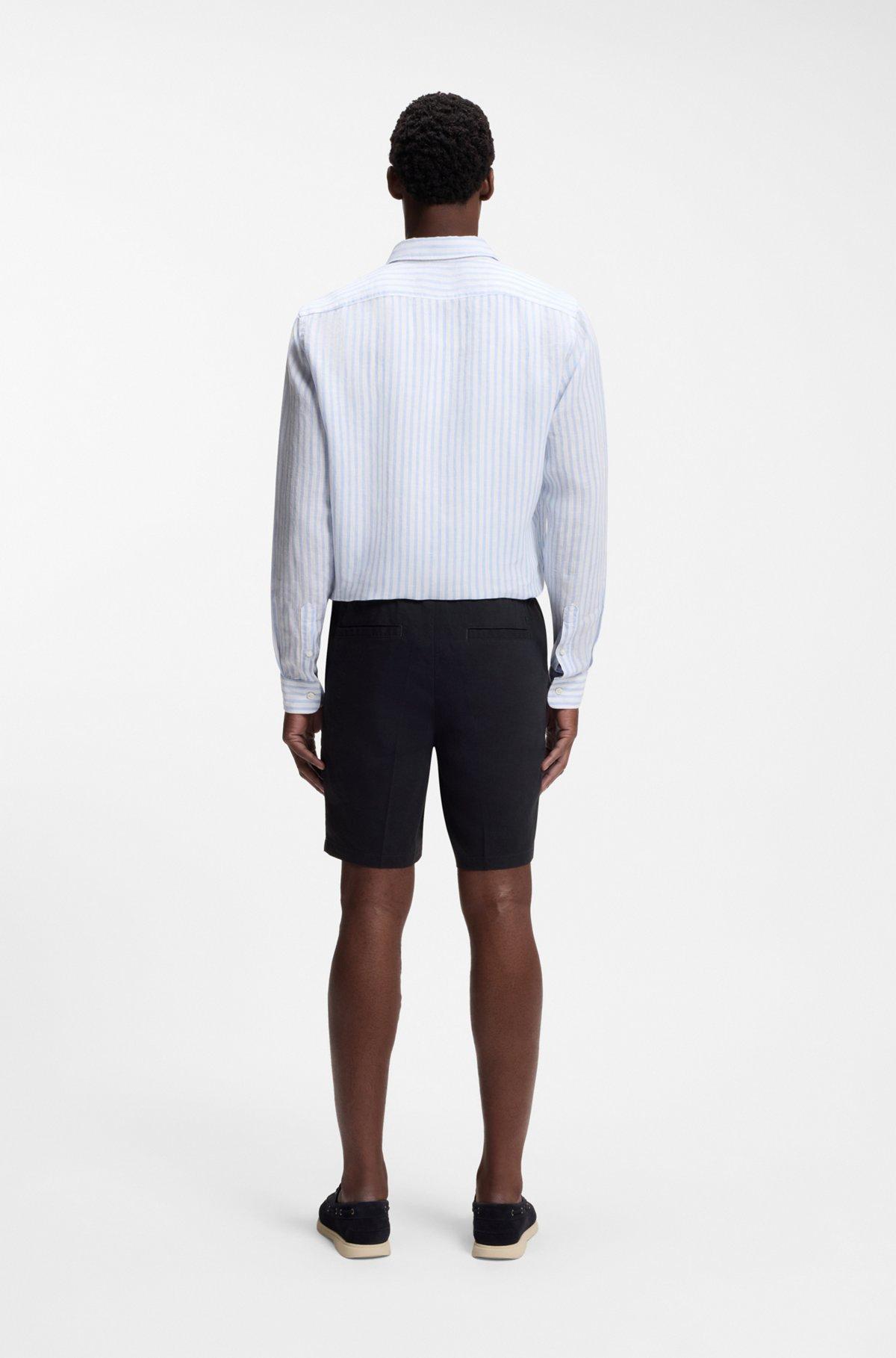Linen-blend shorts in a modern fit Product Image