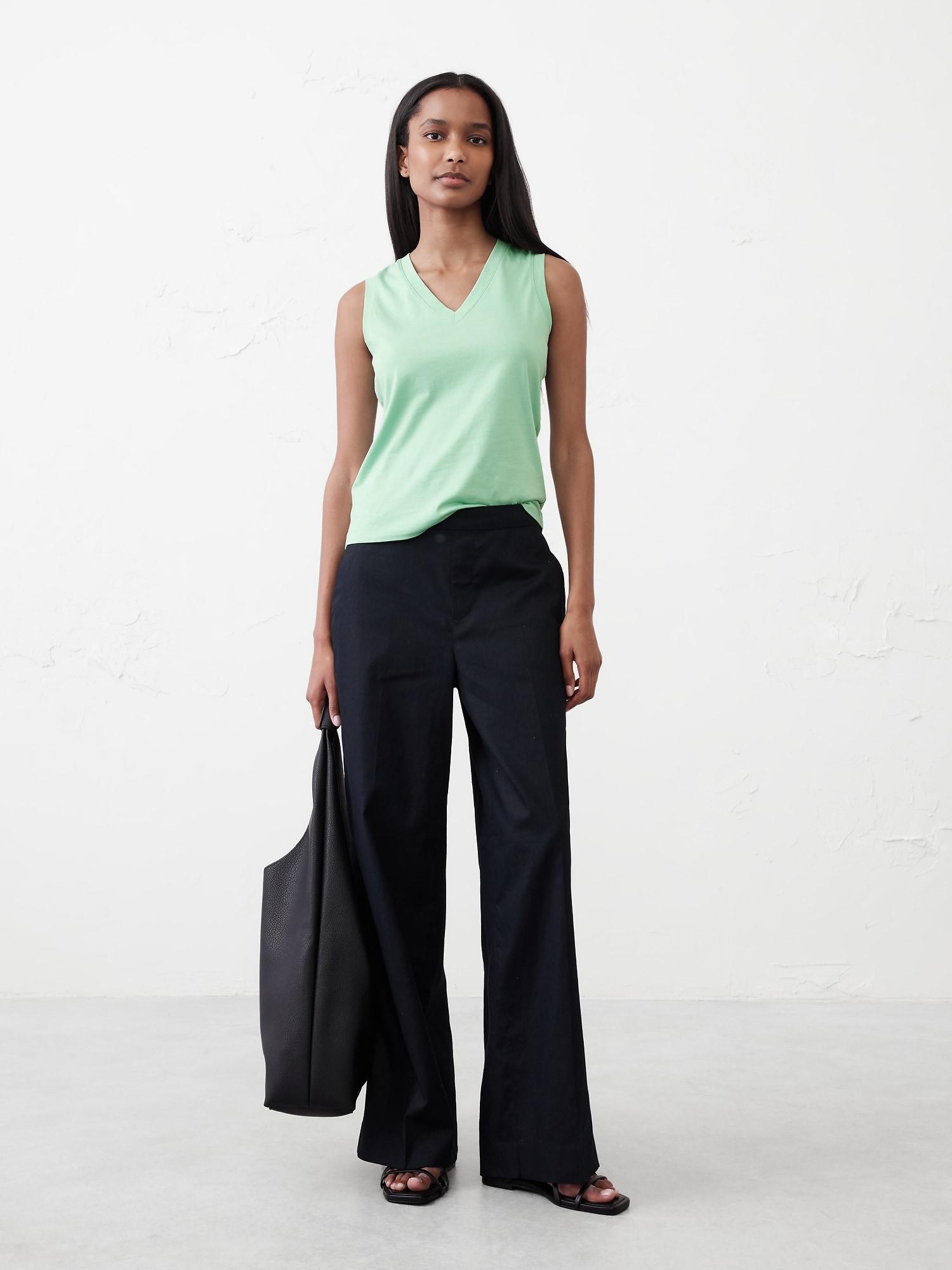 Premium Cotton V-Neck Tank Product Image