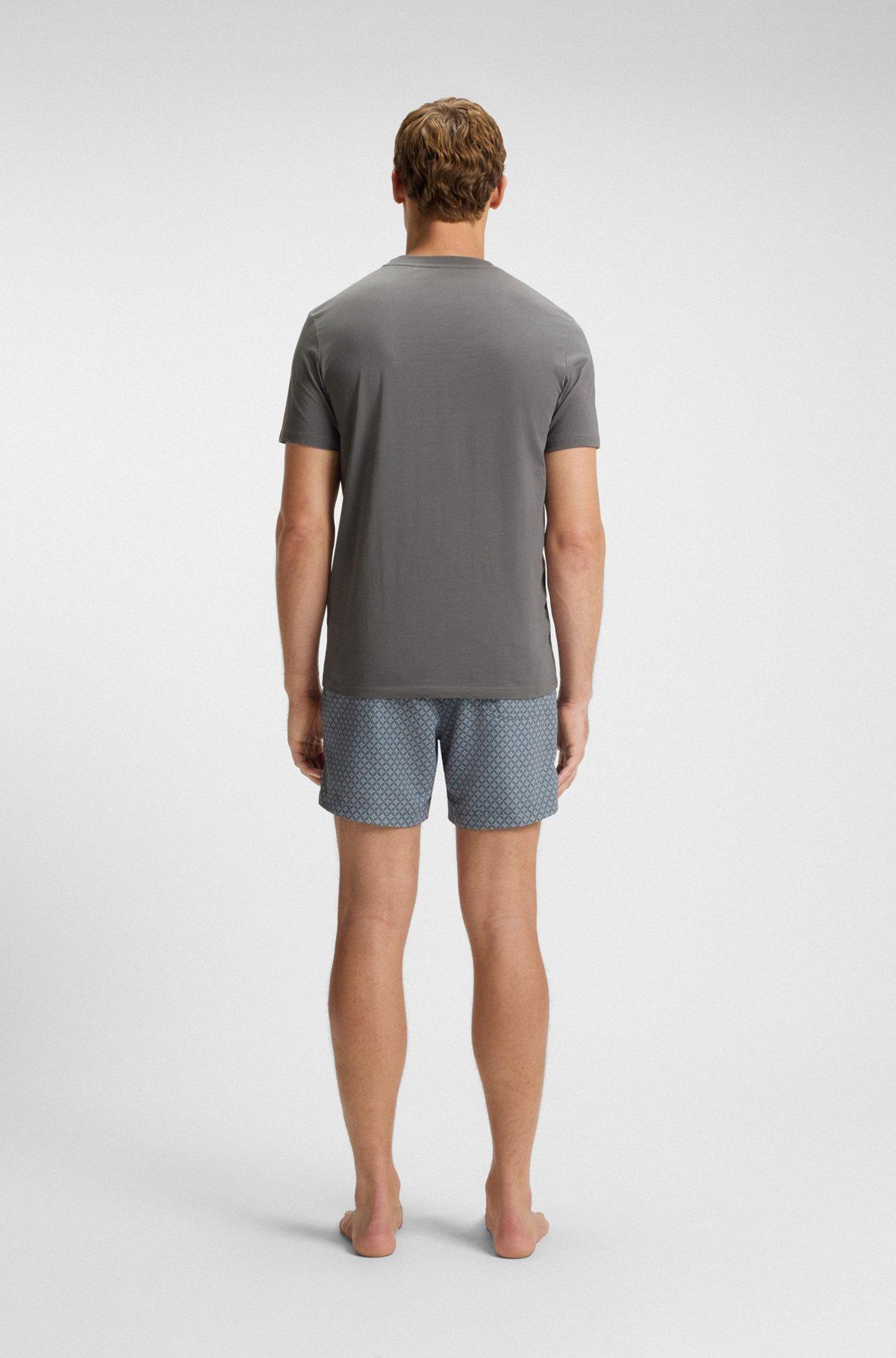 Slub-cotton T-shirt with logo detail Product Image