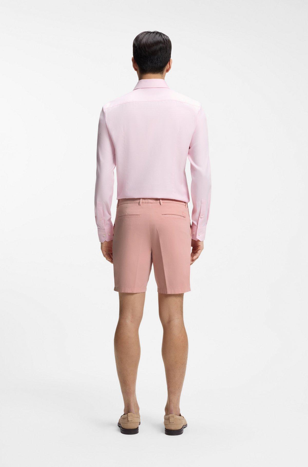 Modern-fit shorts in stretch-cotton twill Product Image