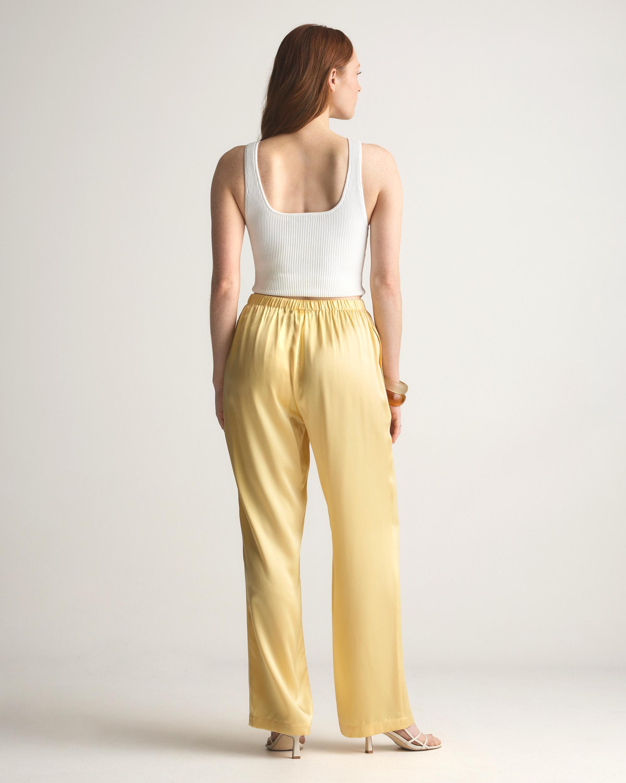 Quince | Women's Drawstring Wide Leg Pants Silk Product Image