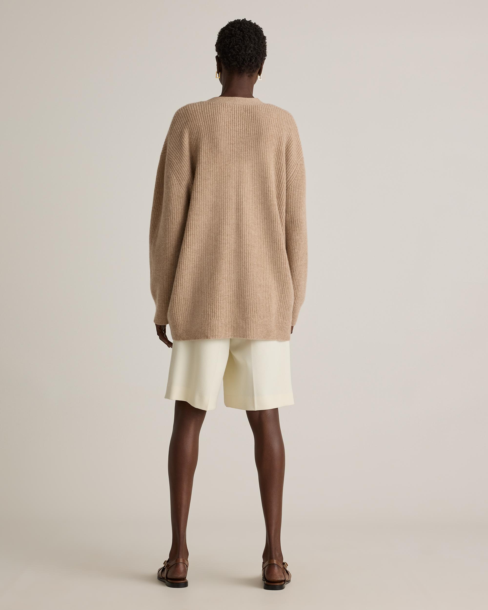 Quince | Women's Mongolian Cashmere Oversized Boyfriend Cardigan Sweater Product Image