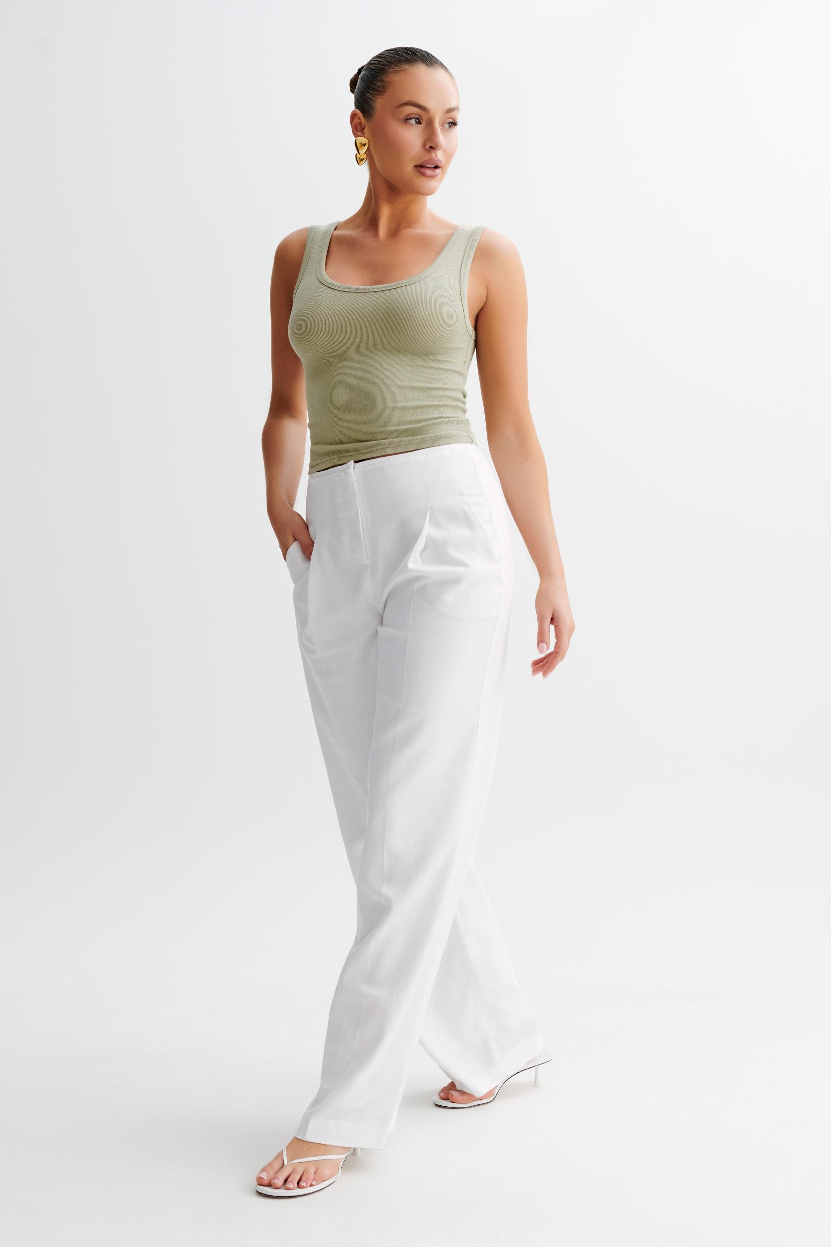 Chandler Modal Tank Top - Sage Green Product Image
