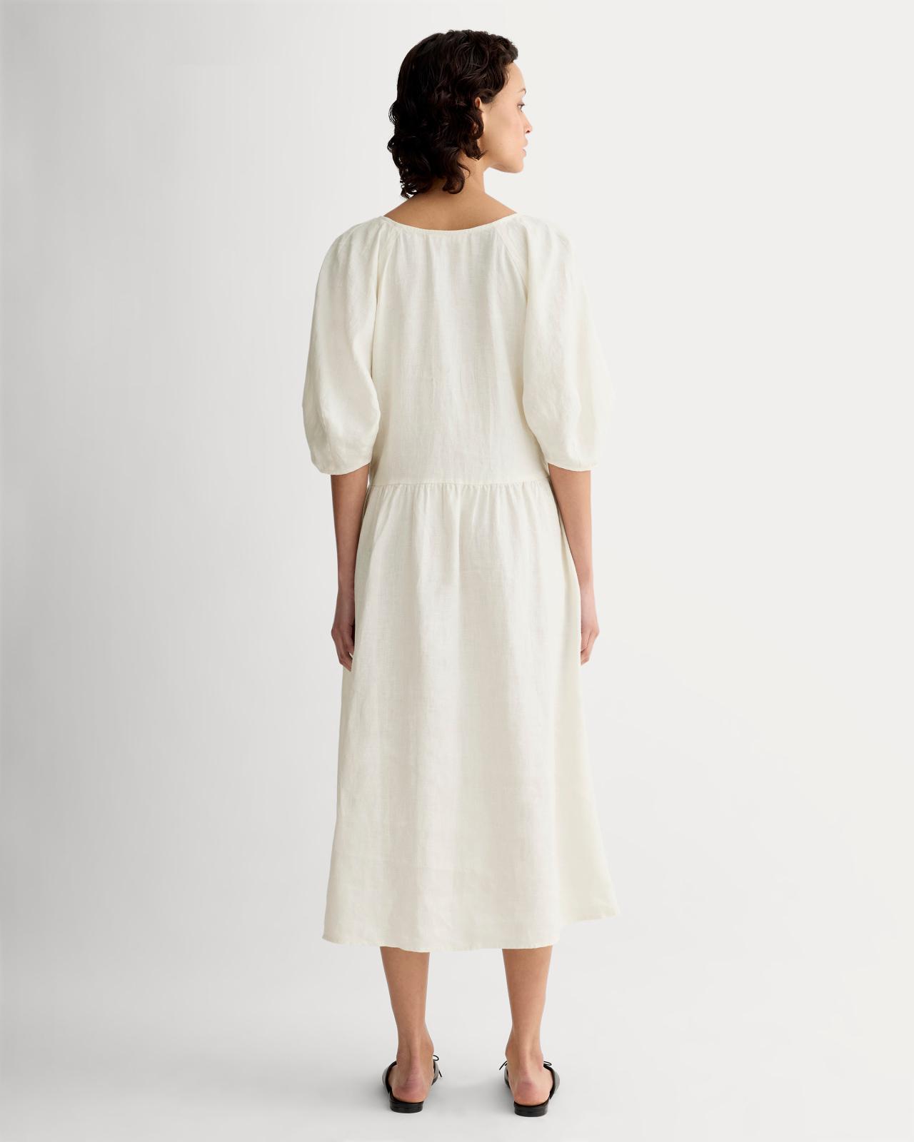 Womens Linen Oversized Puff-Sleeve Dress by Everlane Product Image