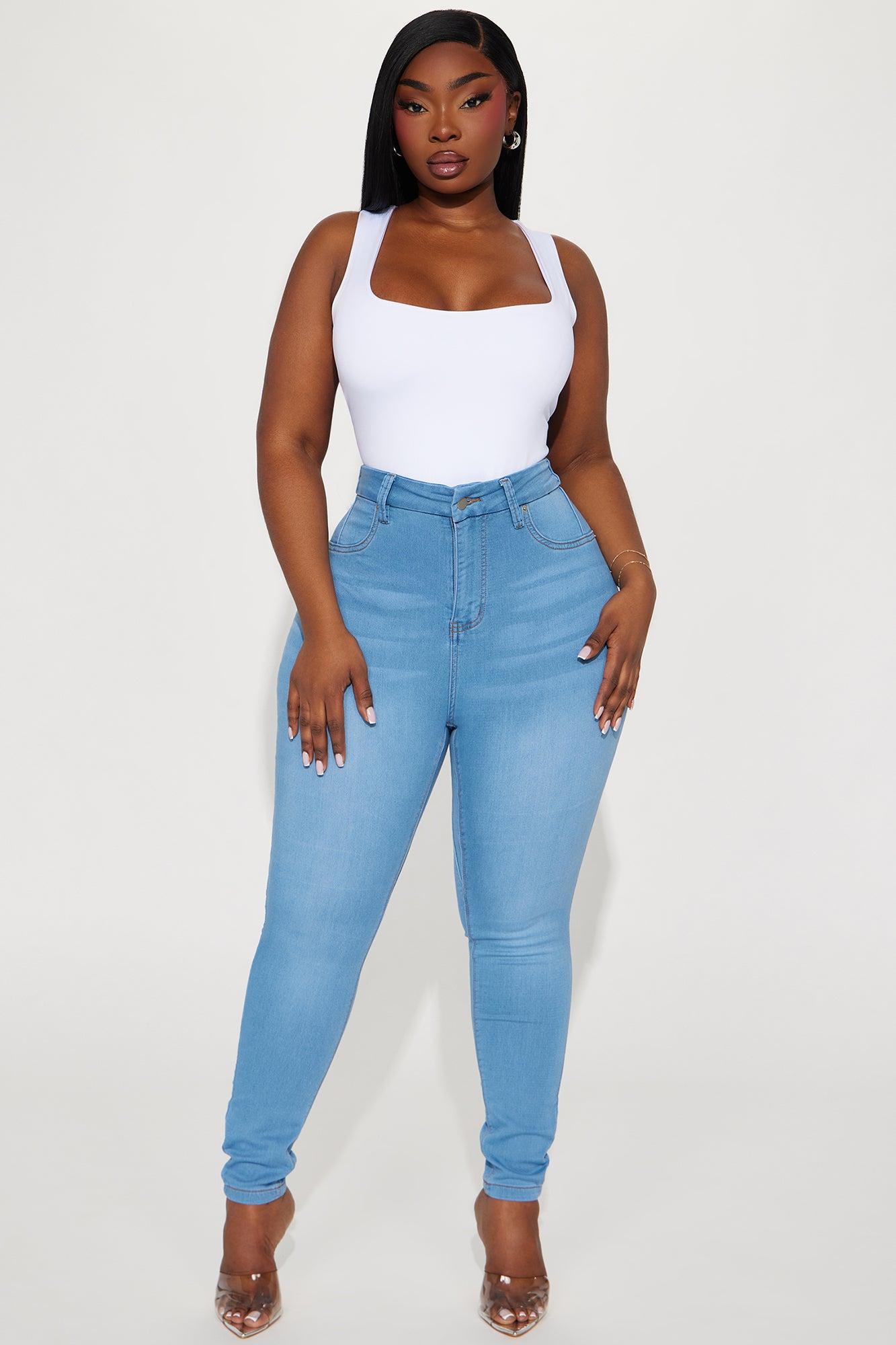 Can't Deny You Sculpting Skinny Jeans - Light Wash Product Image