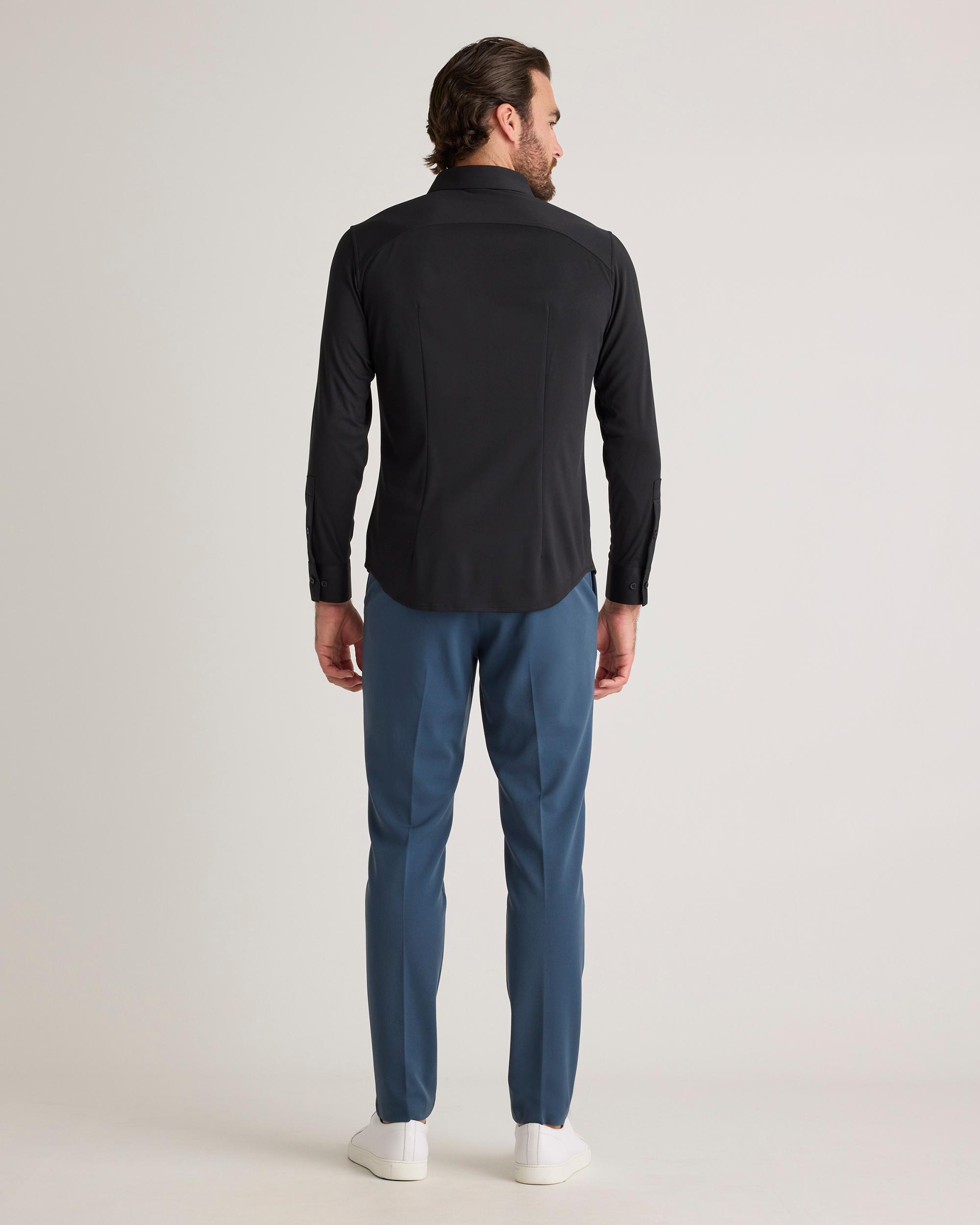 Quince | Men's Commuter Stretch Pique Long Sleeve Button Down 100% Polyester Product Image