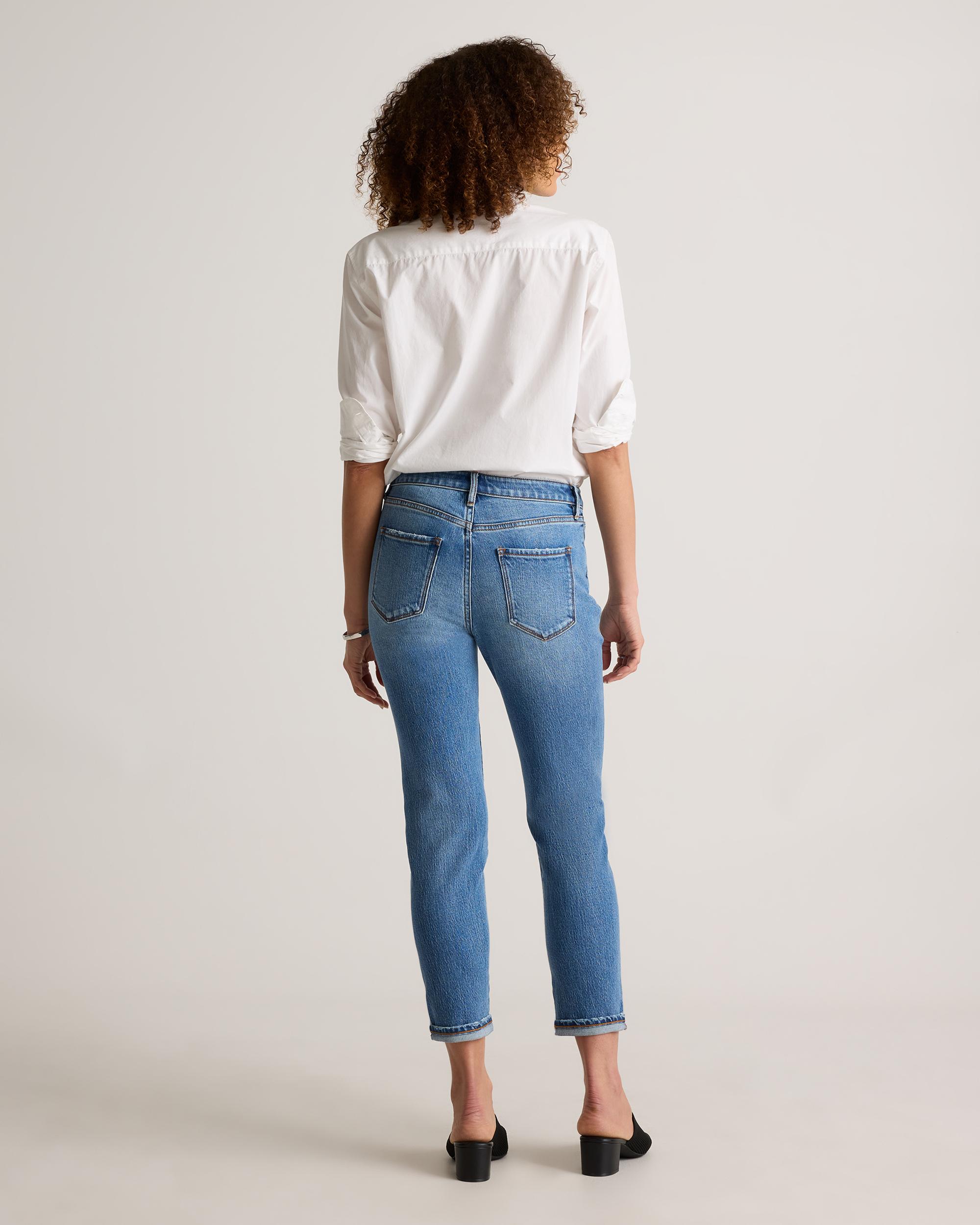 Quince | Women's Luna Stretch Slim Boyfriend Jeans Organic Cotton Product Image