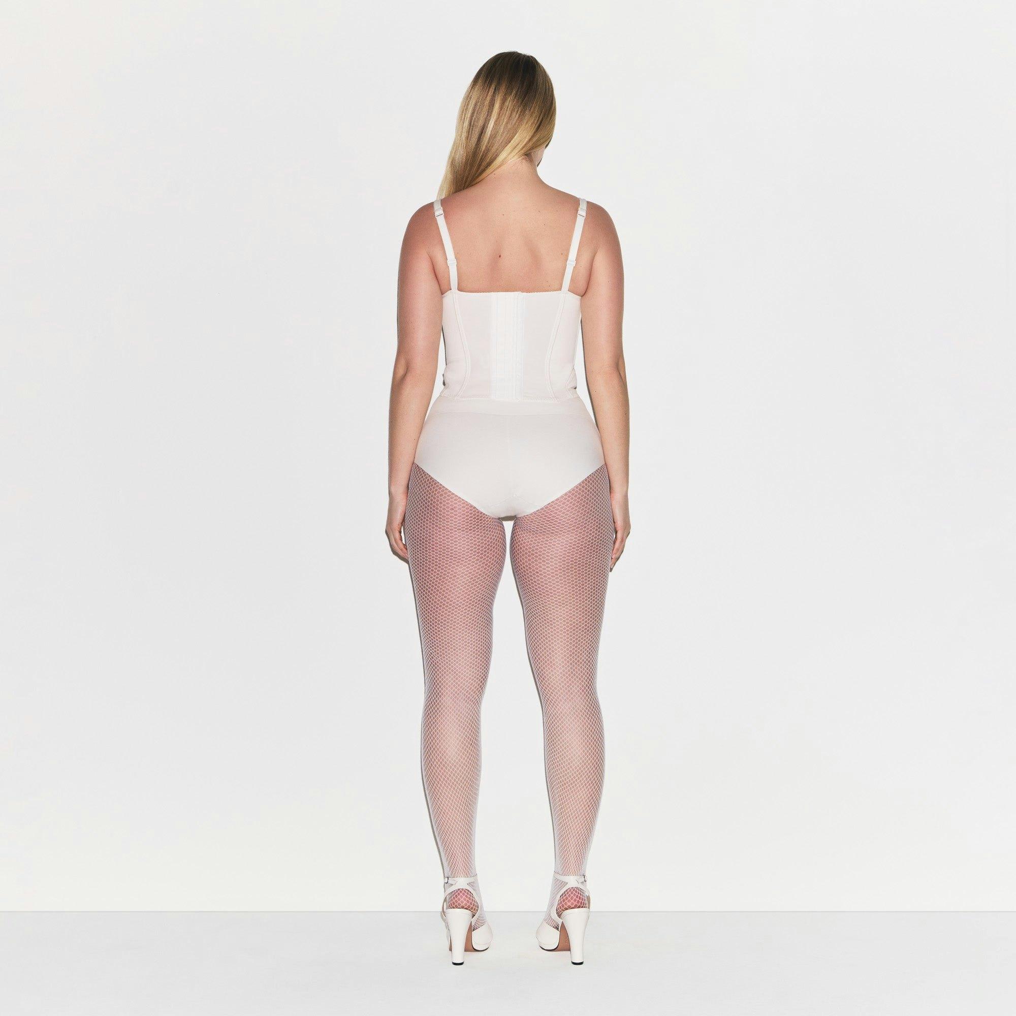 COTTON SHAPEWEAR HIGH-WAISTED BRIEF | MARBLE Product Image