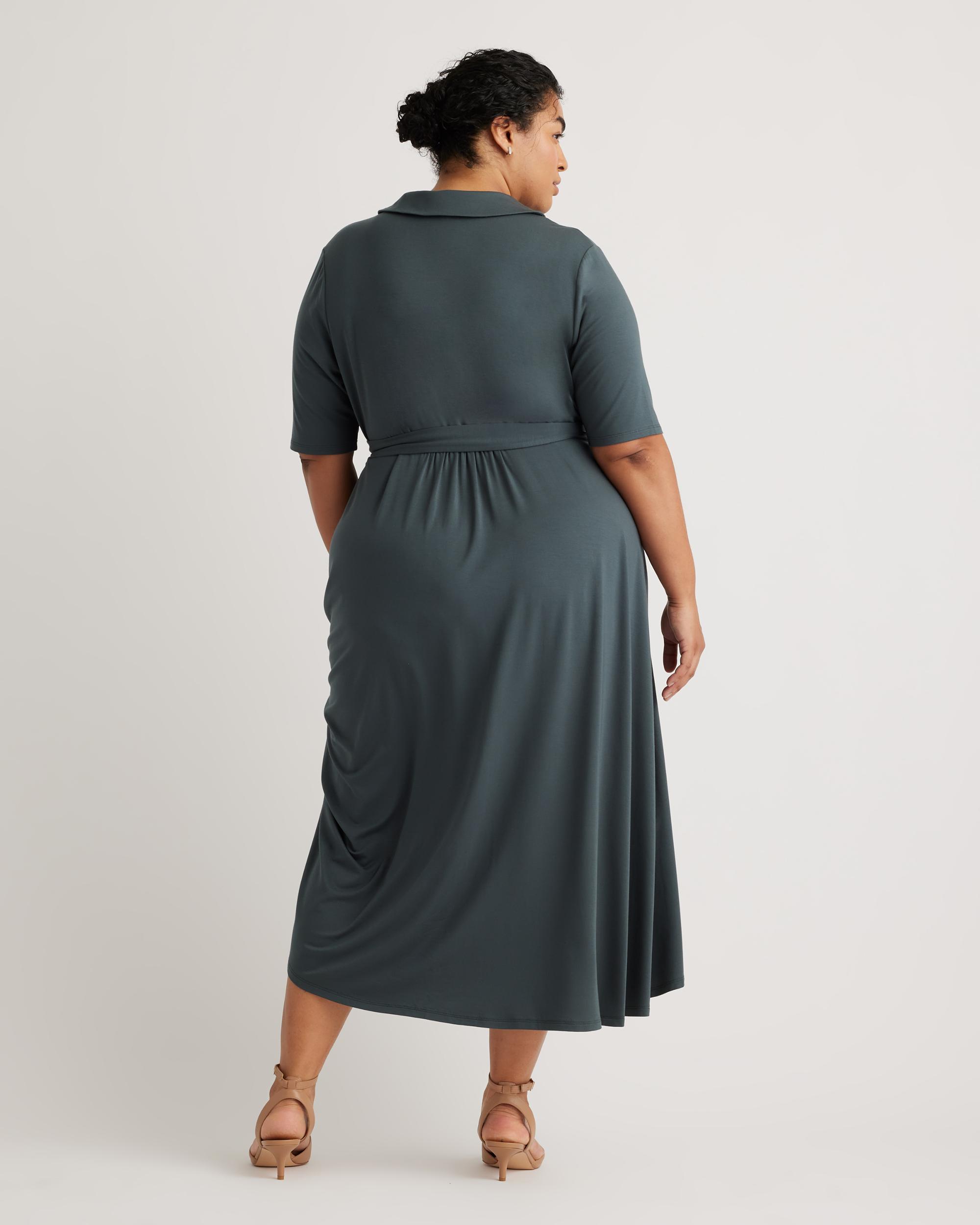 Quince | Women's Tencel Jersey Midi Wrap Dress Product Image