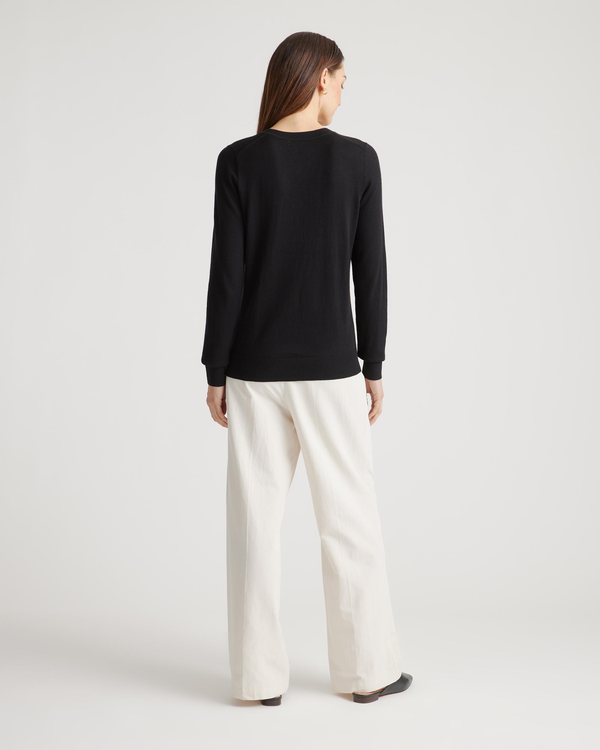 Quince | Women's Lightweight Cotton Cashmere V-Neck Sweater Organic Cotton Product Image