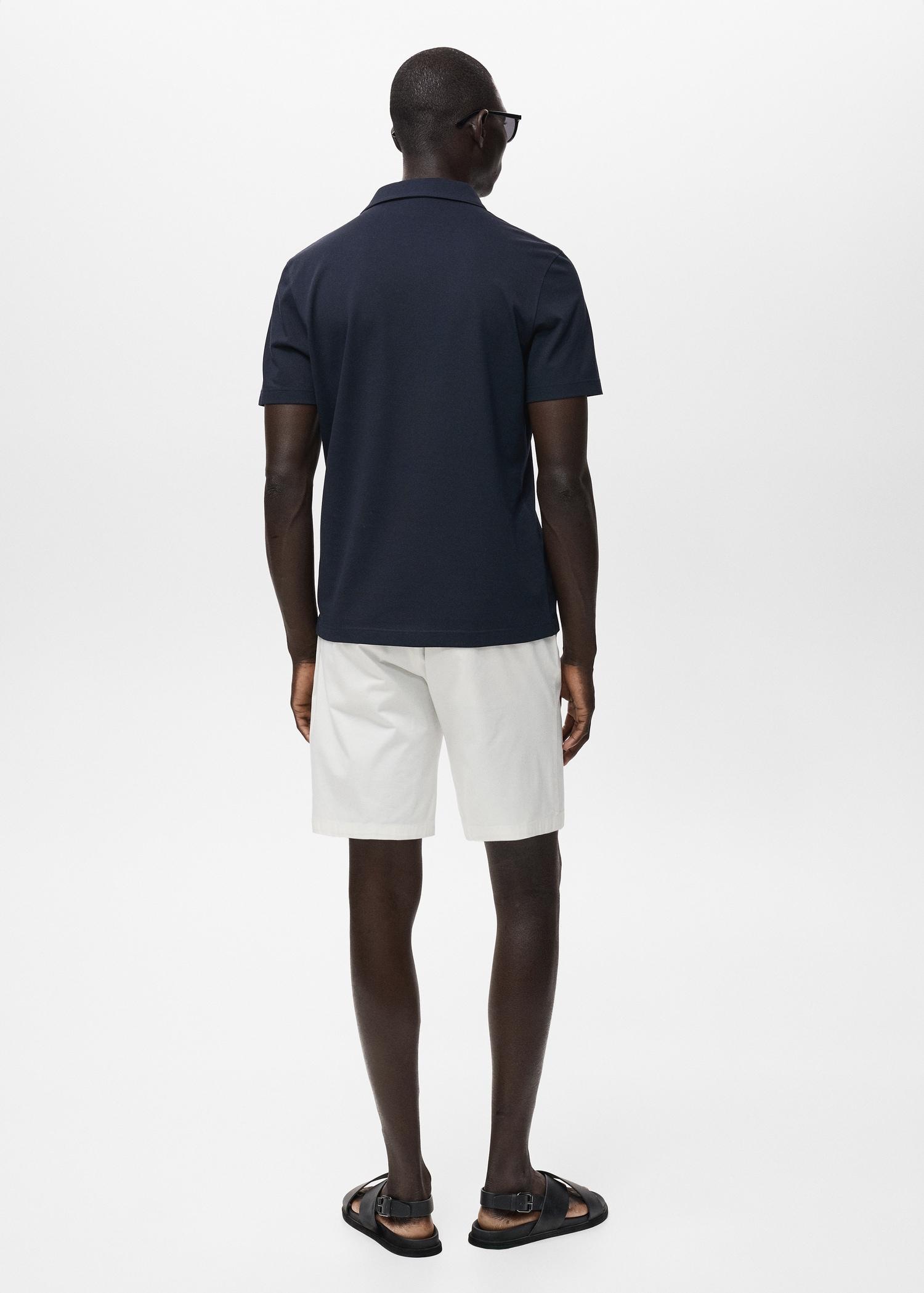 Slim-fit chino cotton bermuda shorts - Men | MANGO USA Product Image