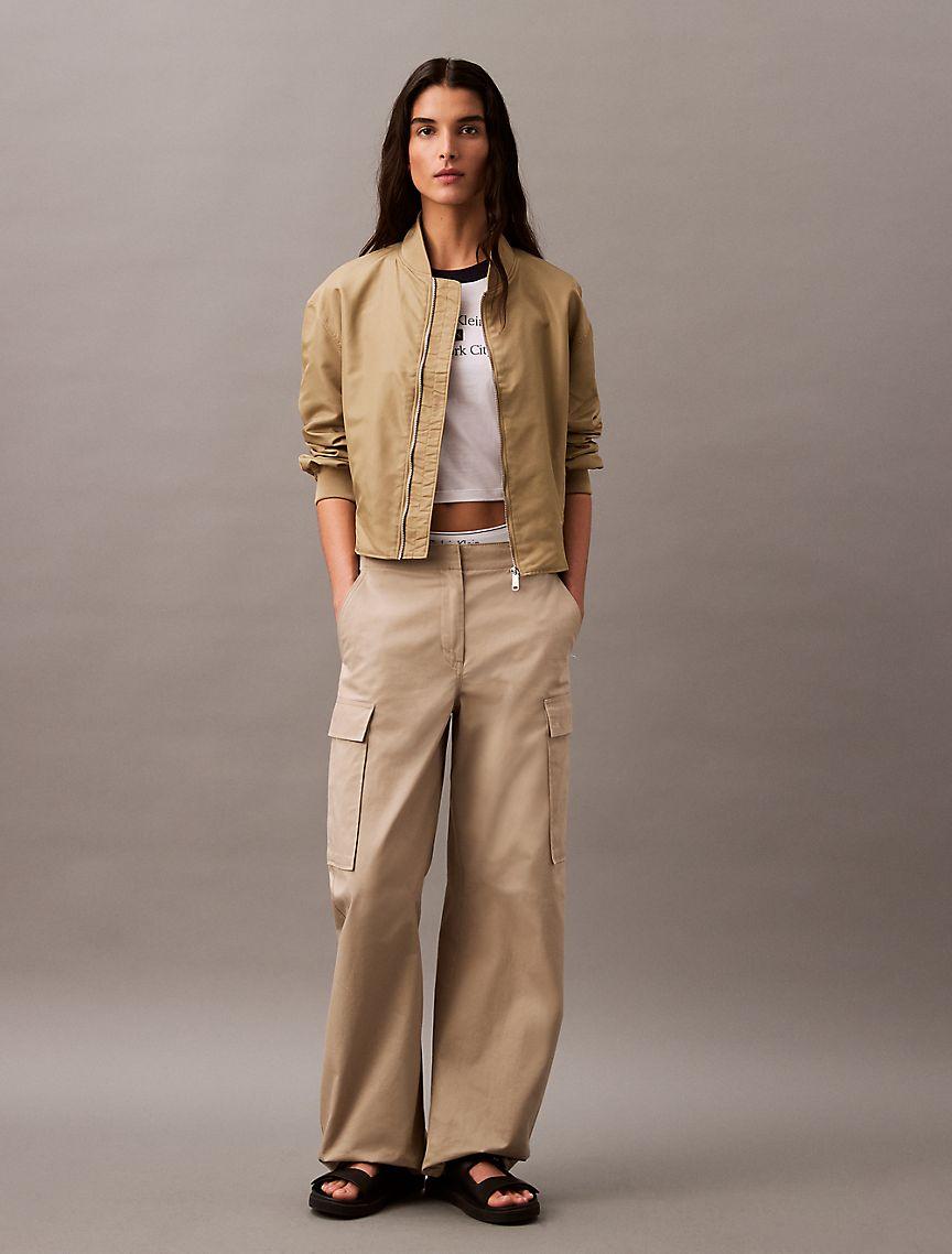 Nylon Bomber Jacket Product Image