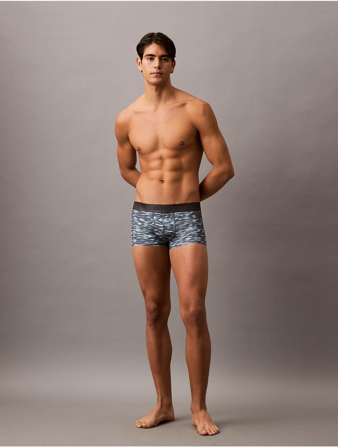 Calvin Klein Mens Brushed Microfiber Stretch Low Rise Trunk - Navy Product Image