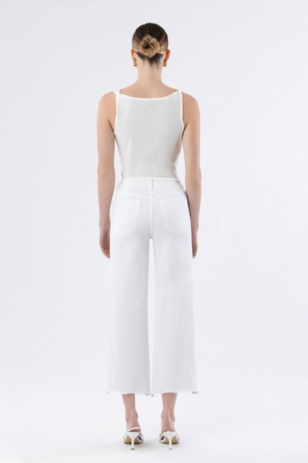 High Rise Cropped Jeans Product Image