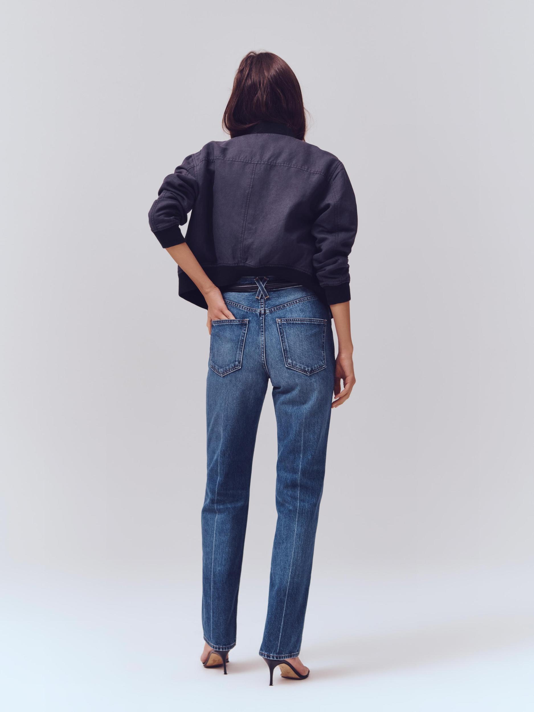 Carla High Rise Straight Jean Product Image