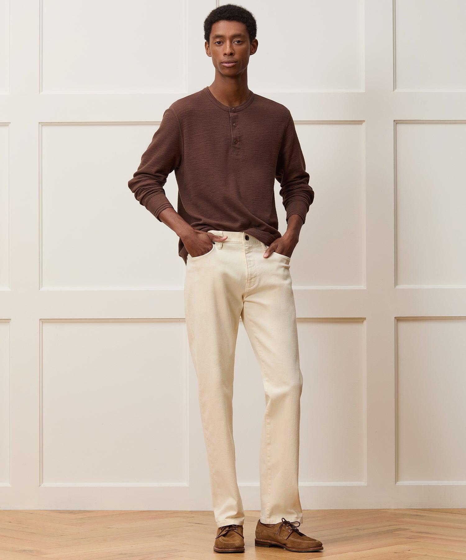 Lightweight Mini Waffle Henley Product Image