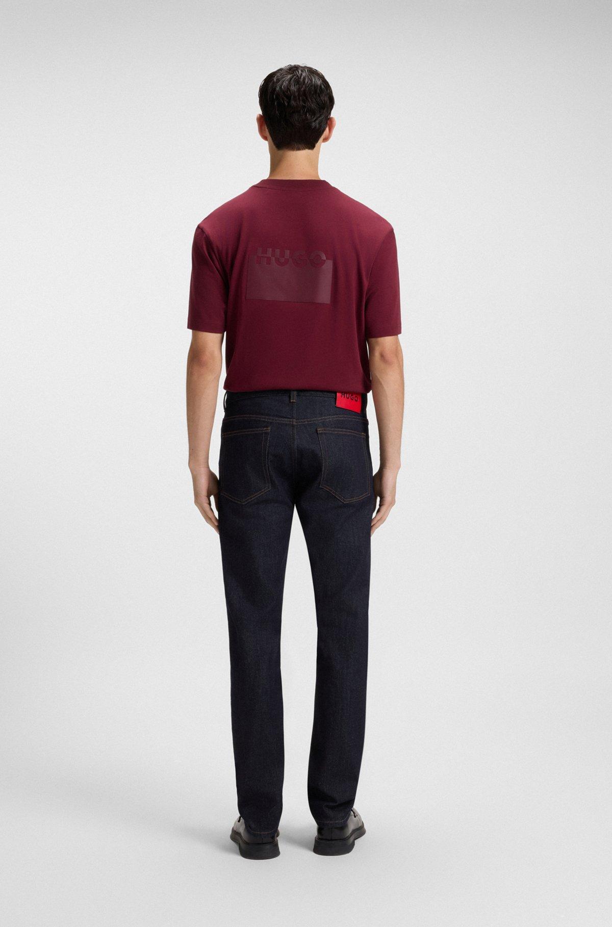 Slim-fit jeans in dark-blue stretch denim Product Image